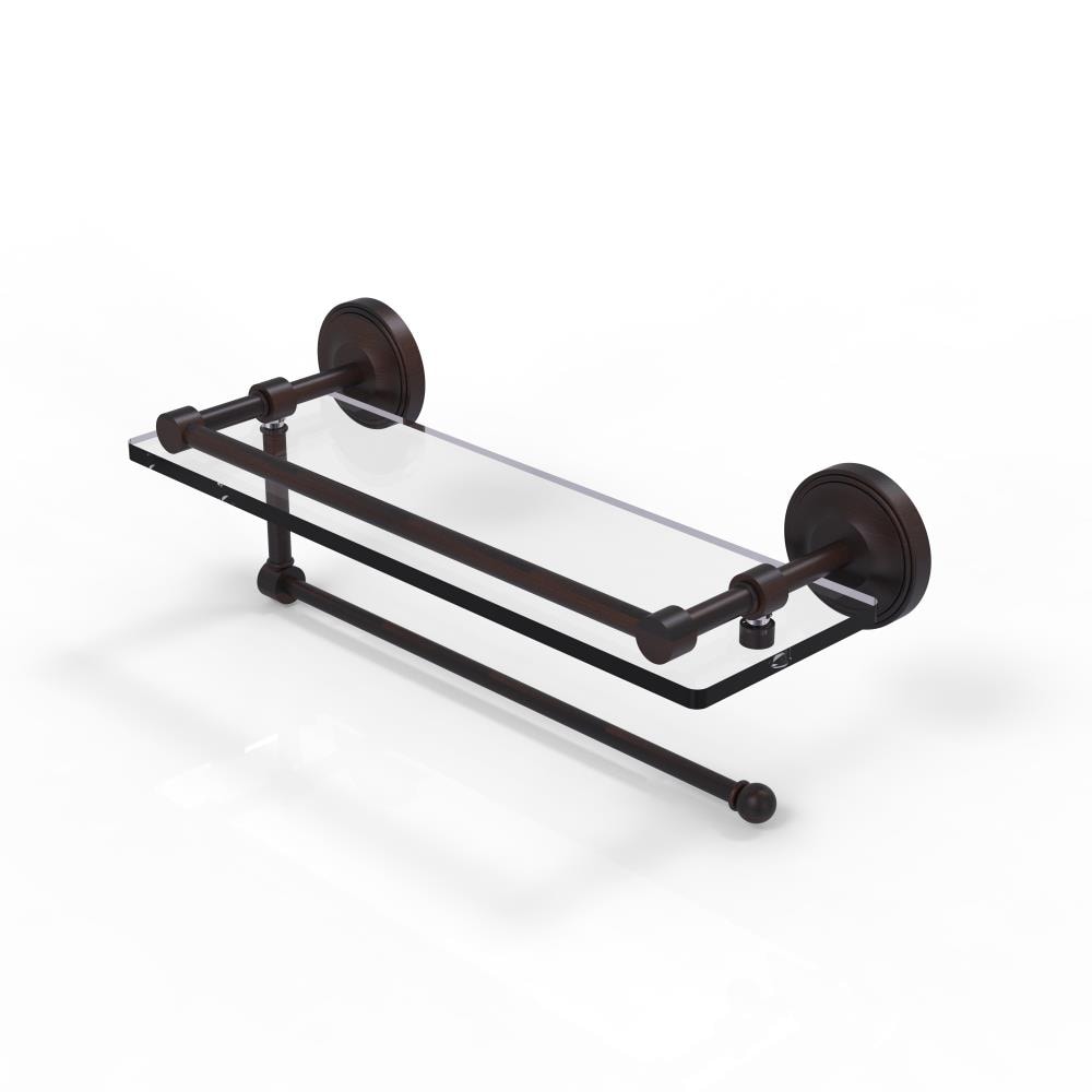 Allied Brass PRBP-1PT/16-GAL-VB Prestige Regal Venetian Bronze 1-Tier Wall Mount Bathroom Shelf (16-in X 5-in)