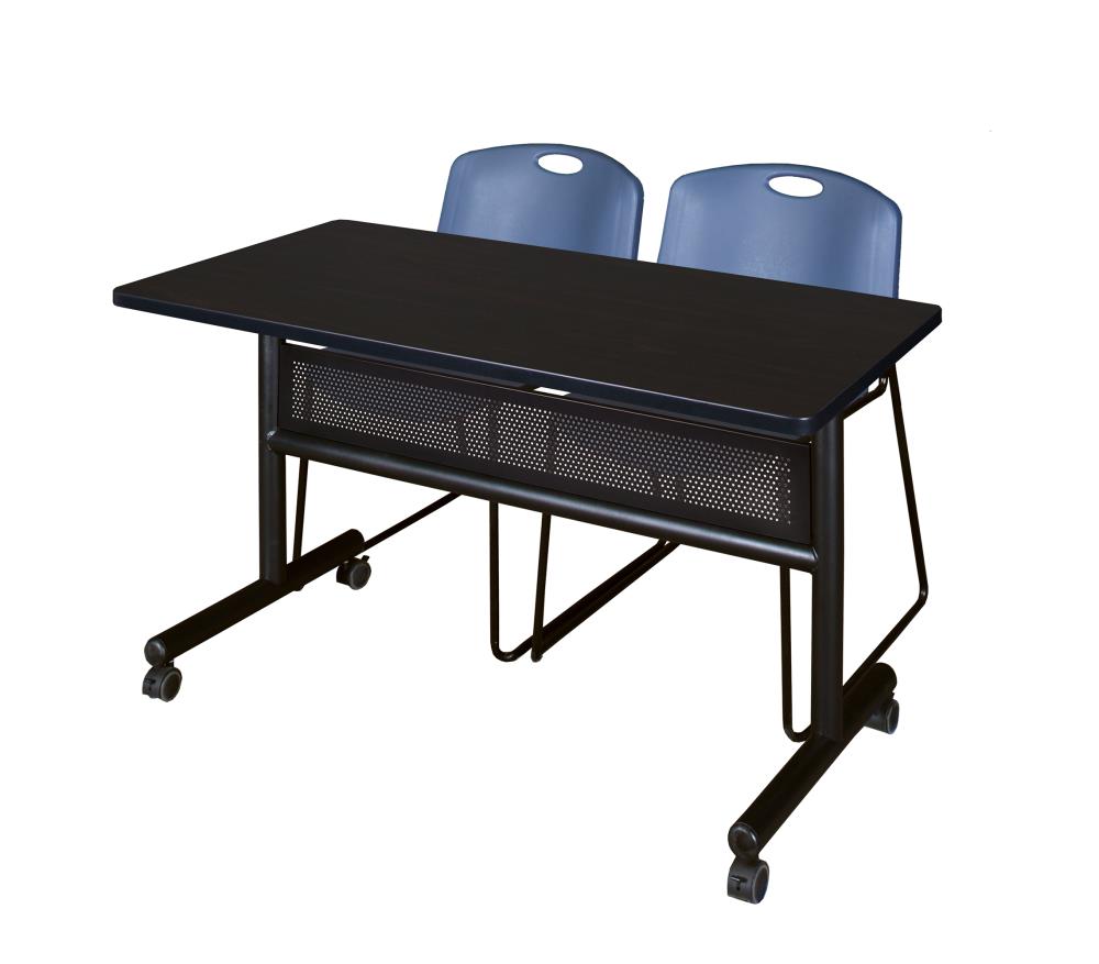 Regency MKFTM4824MW44BE Training Brown 4-Person Training Table (48-in W x 29-in H)