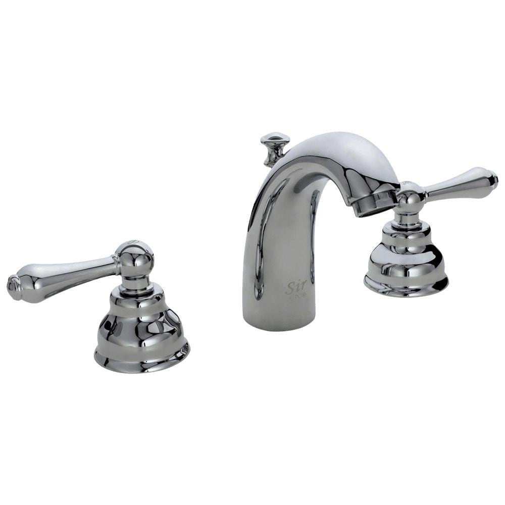 Sir Faucet Chrome Widespread 2-Handle WaterSense Bathroom Sink Faucet ...