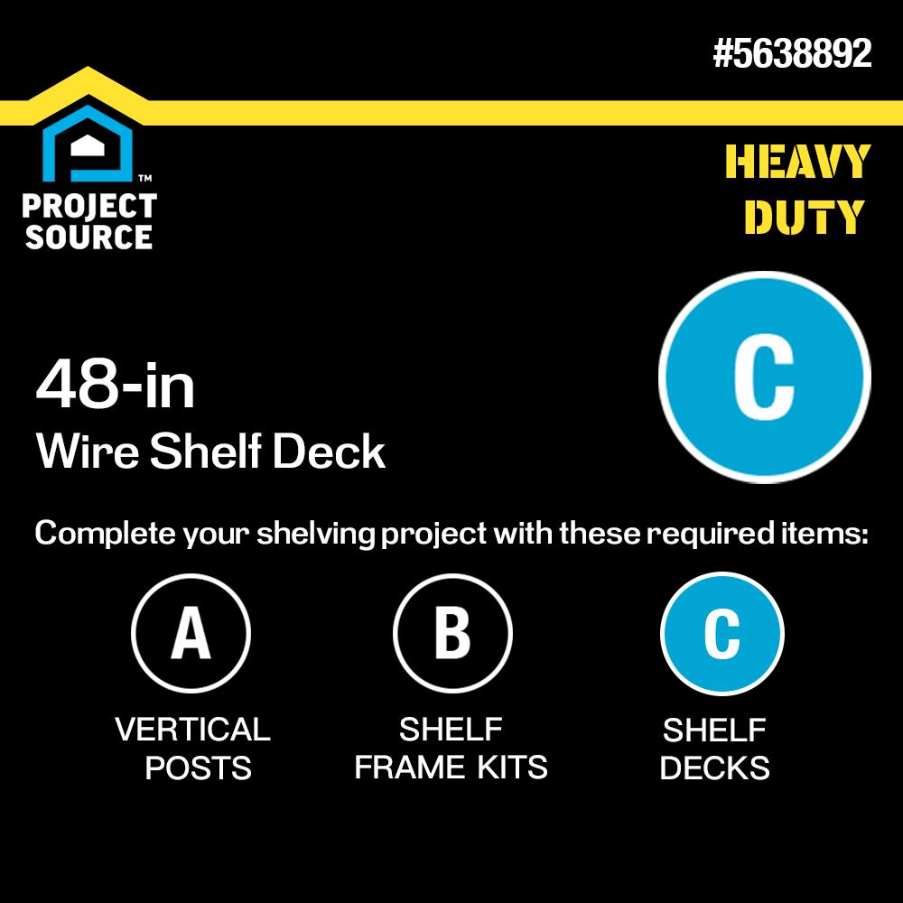 Project Source 310-PSDM4824 Free-Standing-Shelving - View #2