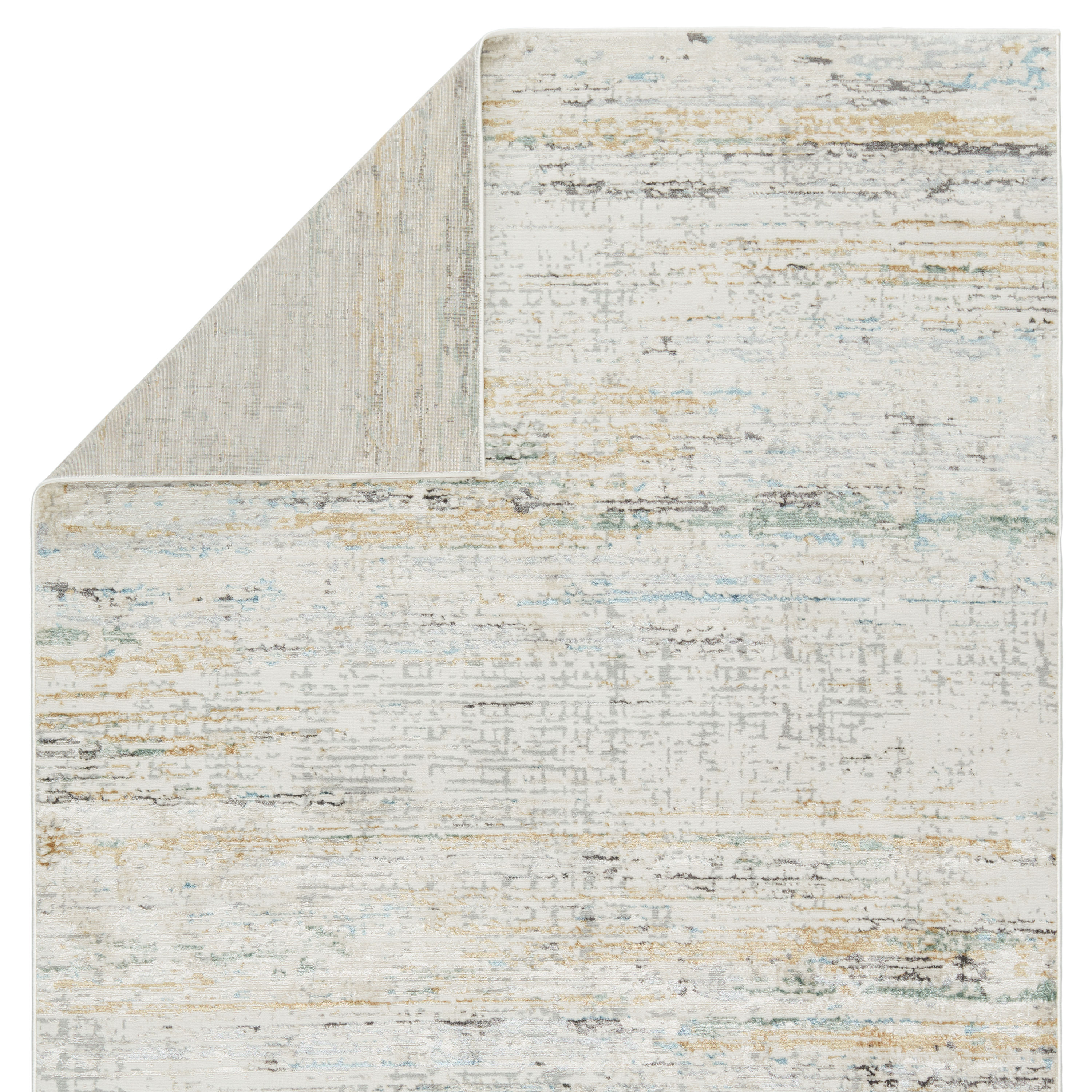 Melo 8' x 10' Ivory Abstract Synthetic Area Rug