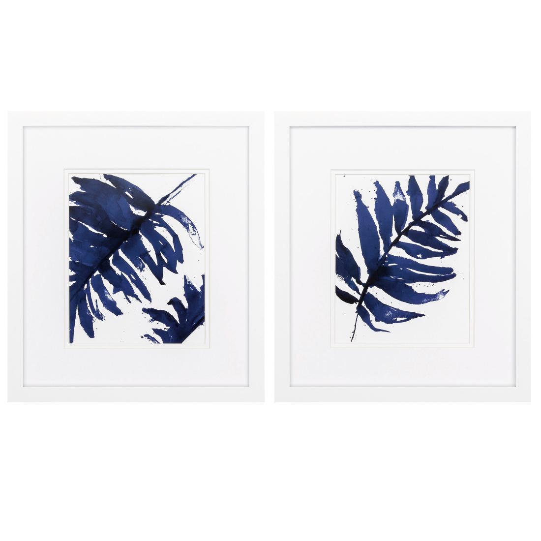 HomeRoots 365229 White Wood Framed 16-Inches H x 14-Inches W Botanical Wood Print