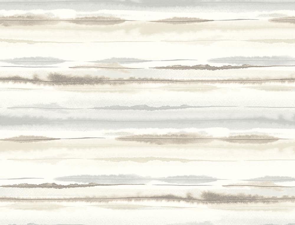 NextWall LN20605 Luxe Haven 40.5-Sq. Feet Sand Dunes Vinyl Stripes Self-adhesive Peel and Stick Wallpaper