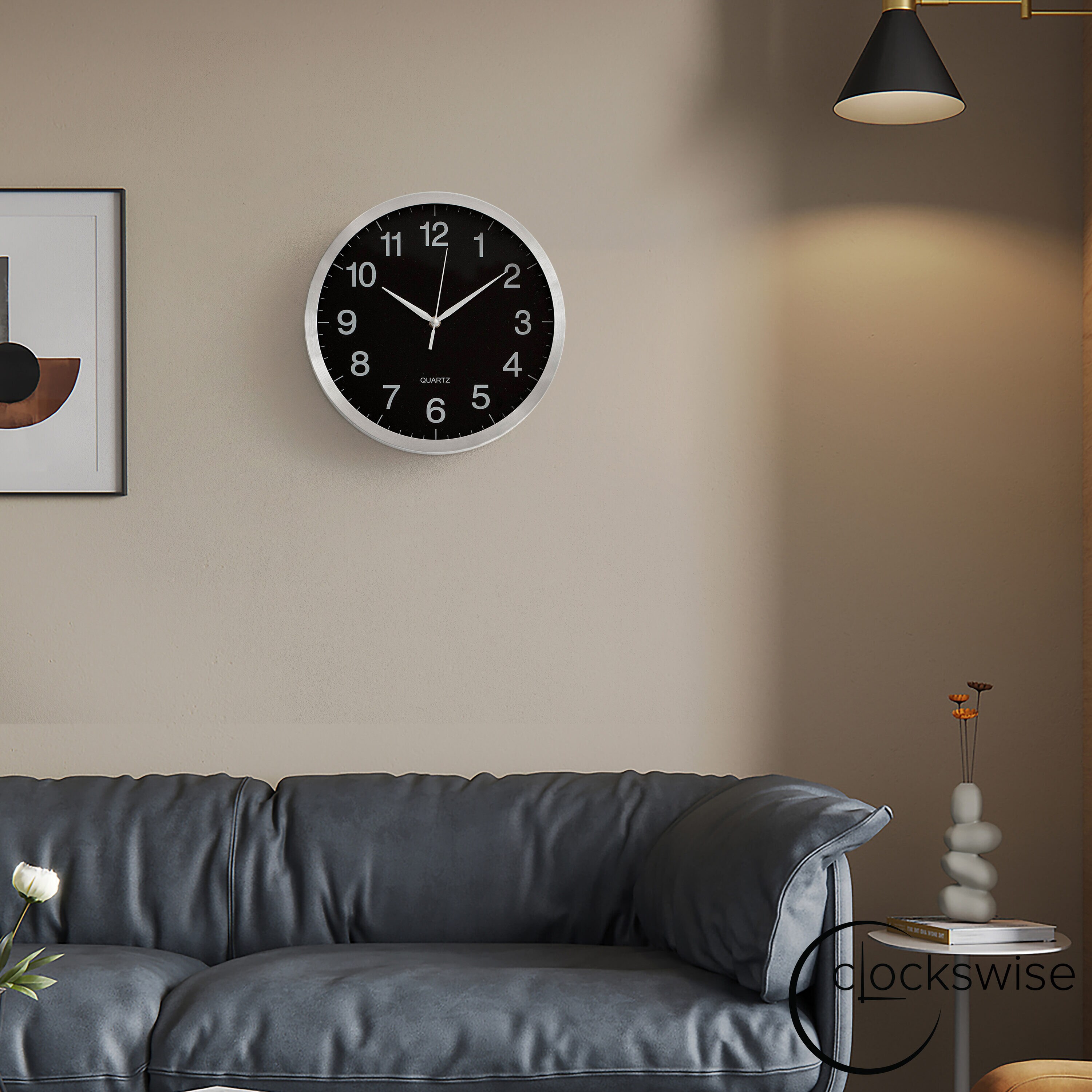 Clockswise QI004745.BK.12 Indoor-Outdoor-Clocks - View #4