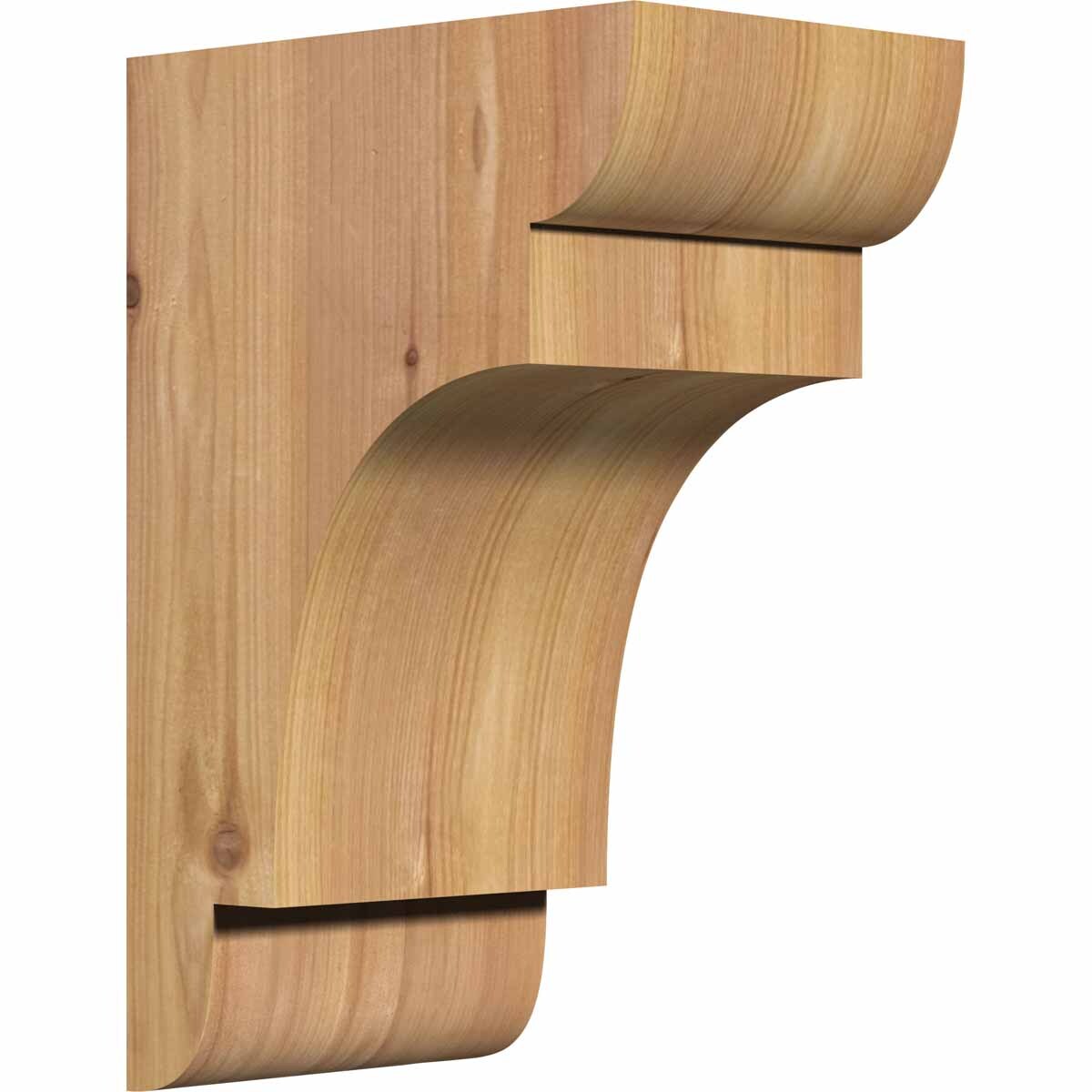 Ekena Millwork COR06X08X12NEB00SWR 5.5-in x 8-in x 12-in New brighton Unfinished Western red cedar Wood Paintable/Stainable Corbel