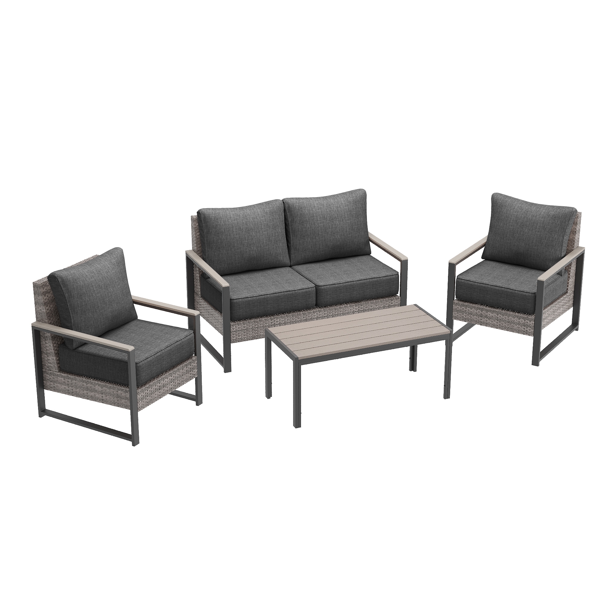 ACEGOSES LW-148-04HBK Patio-Conversation-Sets - View #2