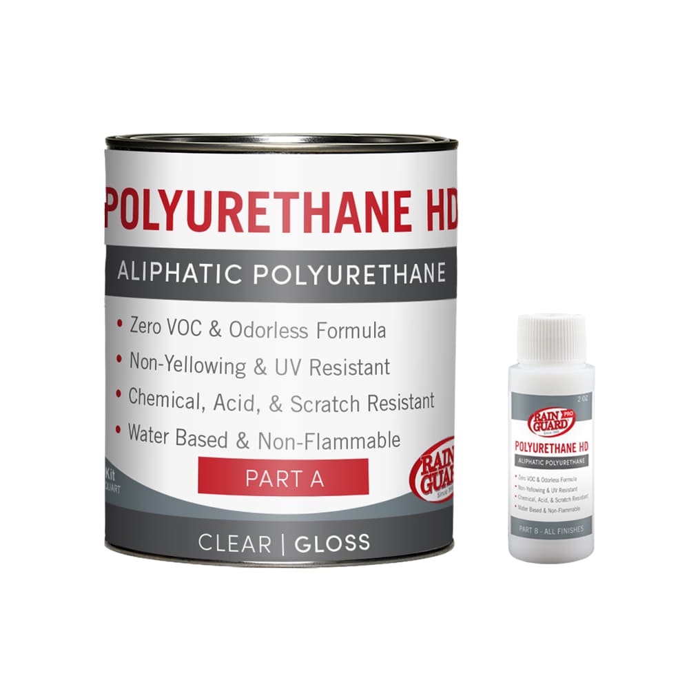 IsoFree PU-2403 Polyurethane HD Clear, Gloss Water-based Gloss Ready-to-use Concrete sealer ( 1-quart )