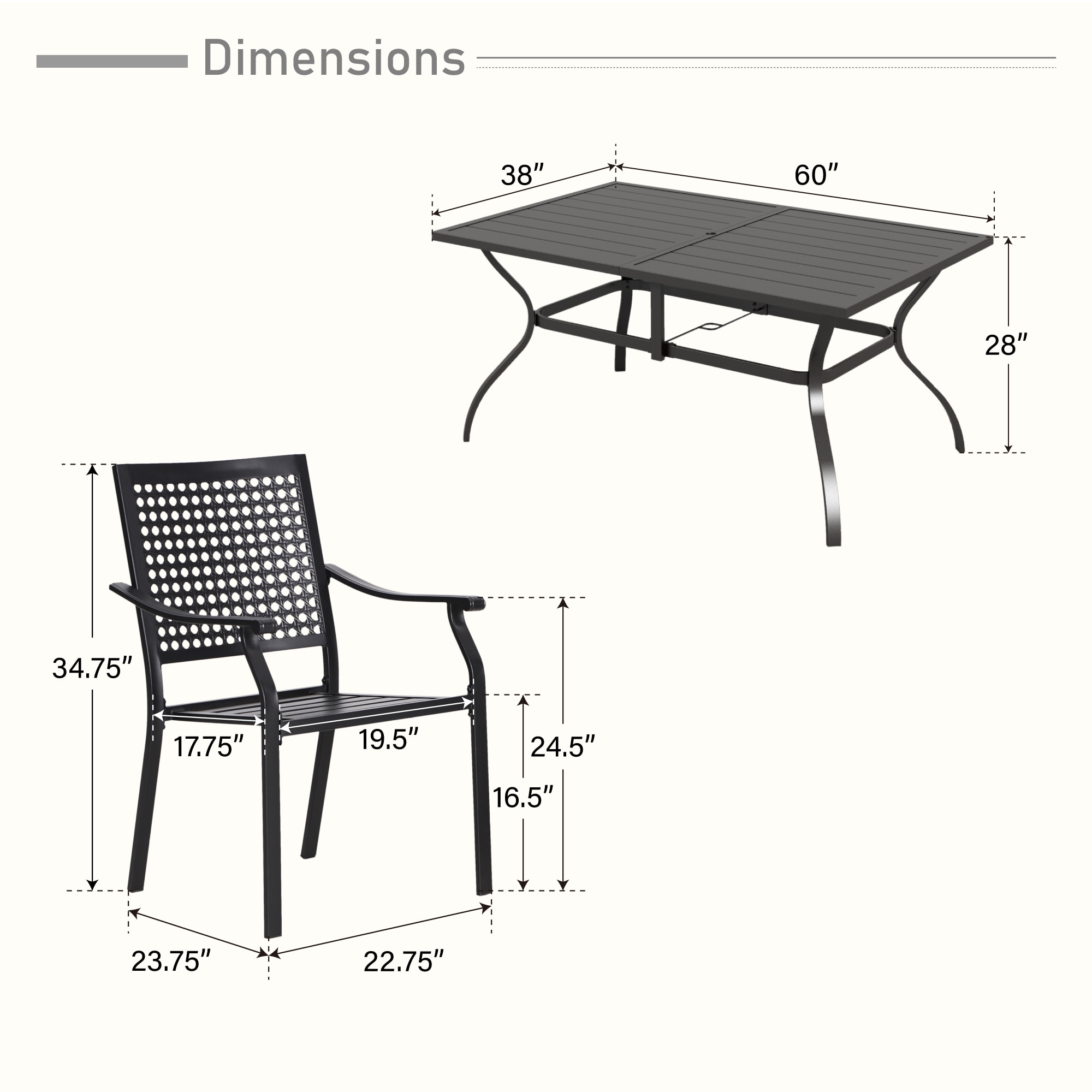Sunshine Valley TC7-135-103 Patio-Dining-Sets - View #11