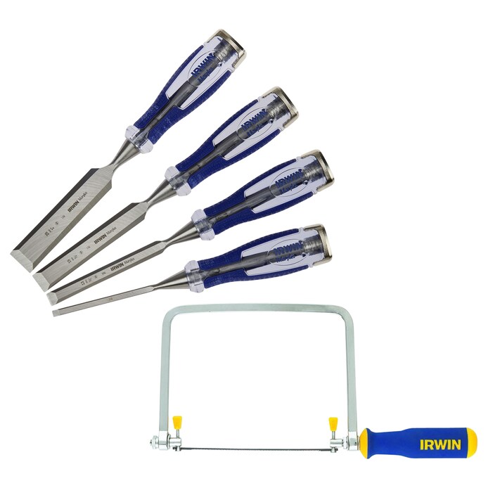 Shop IRWIN Marples 4-Pack Woodworking Chisels Set & 6.5-in Hand