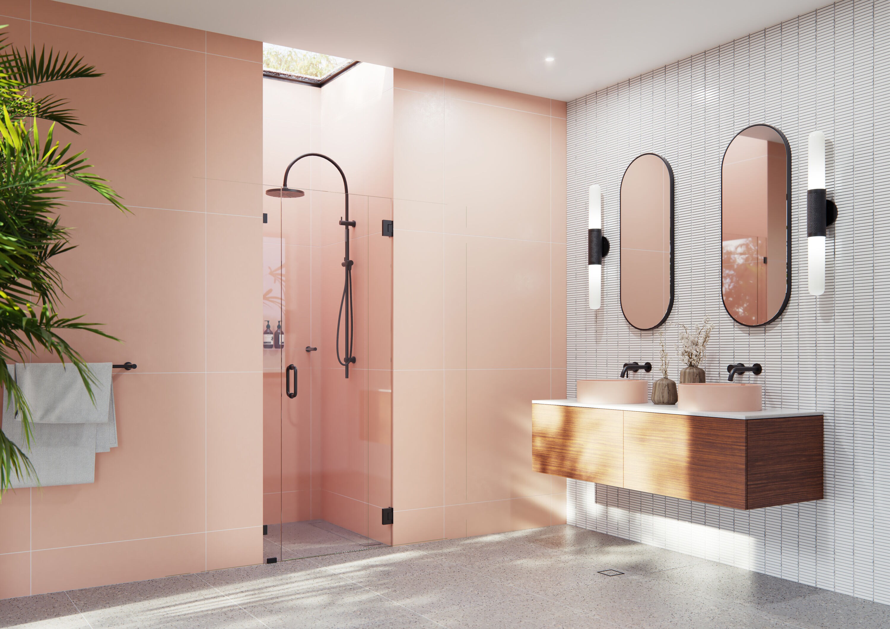 Glass Warehouse GW-WH-32-75-MB Shower-Doors - View #3