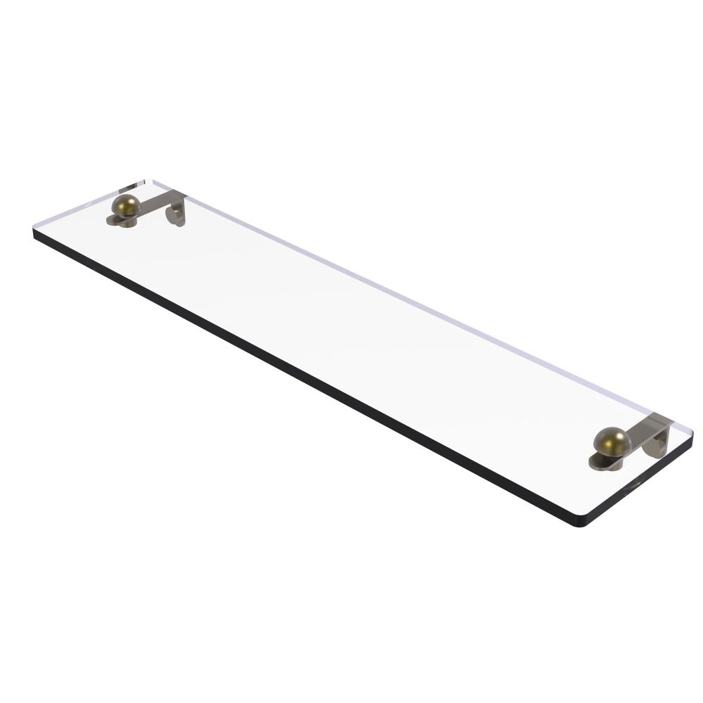 Allied Brass RC-1/22-ABR Antique Brass Wall mount Bathroom Shelf ( 22-in x 2-in x 5-in )