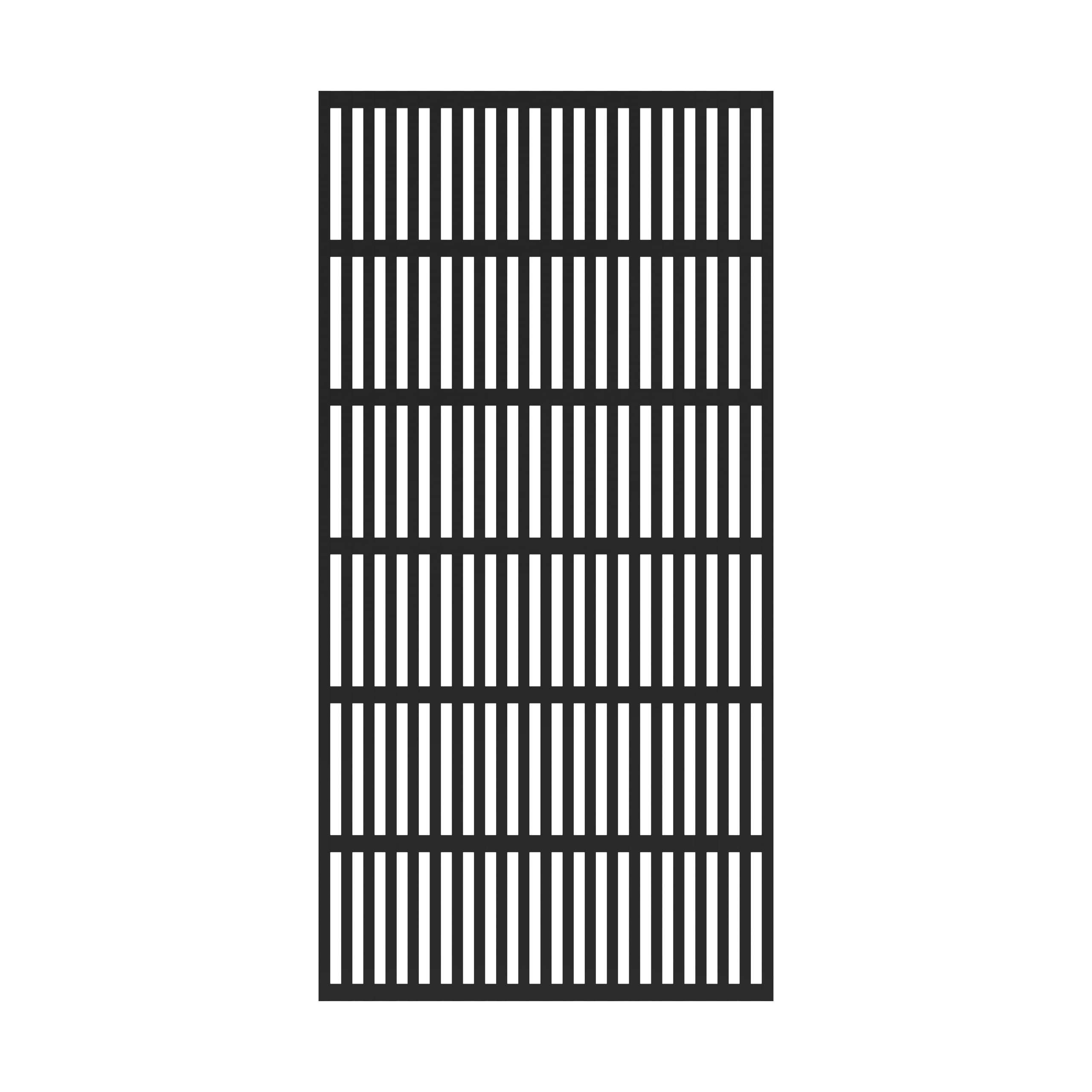 Freedom 48-in x 8-ft Black Vinyl Decorative Lattice #73058173