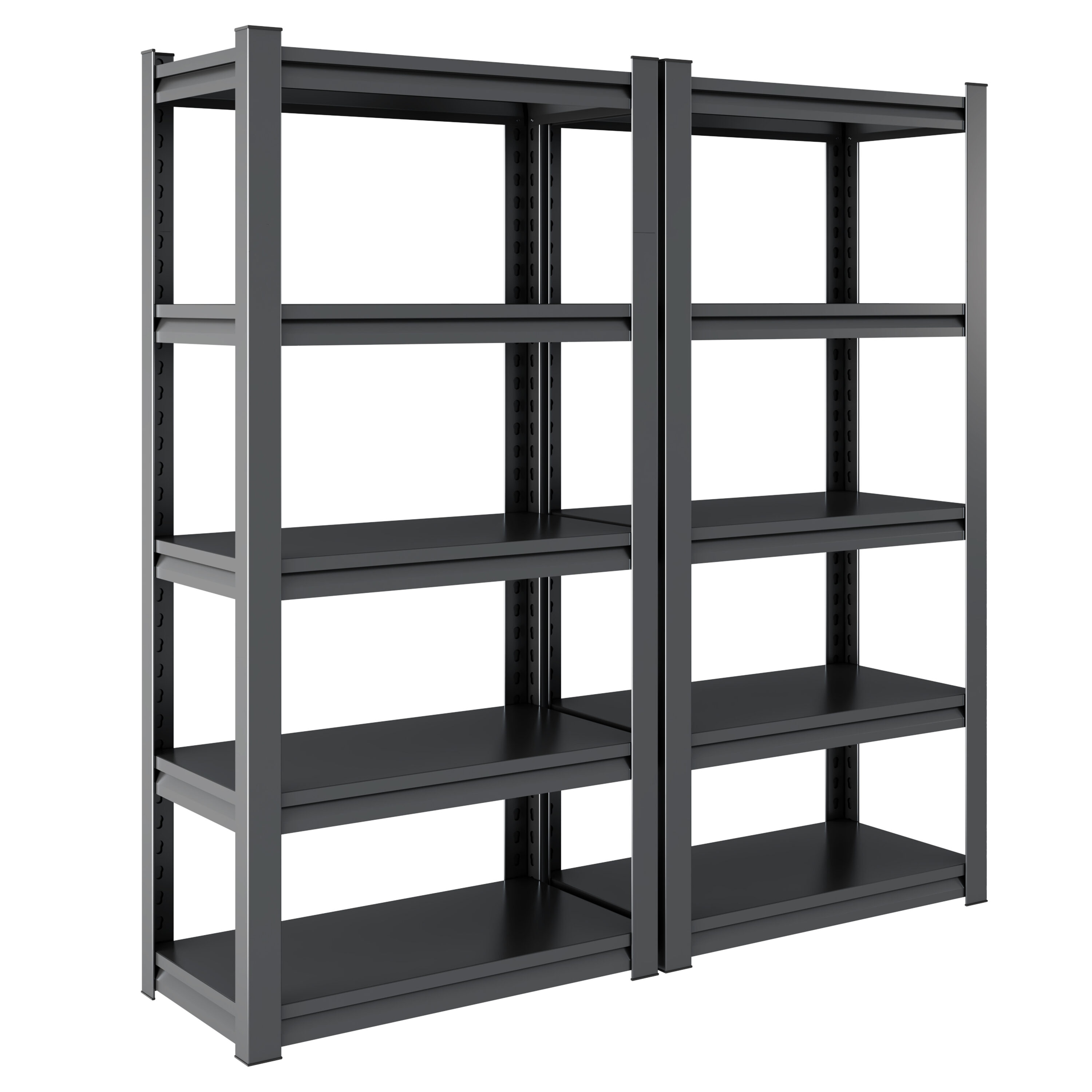 Siavonce Metal Heavy Duty 5-Tier Utility Shelving Unit (35.4-in W x 15. ...