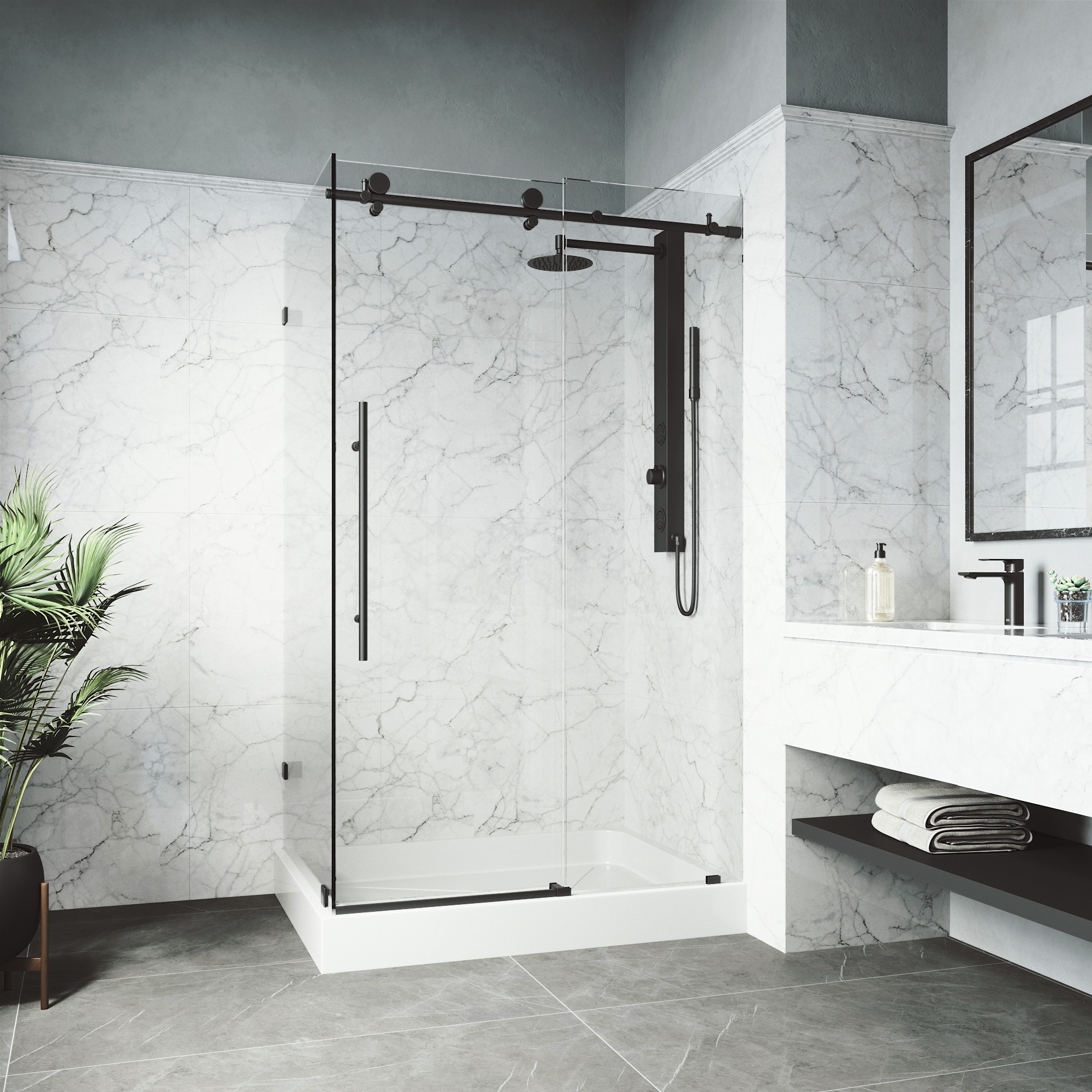 VIGO VG6053MBCL48WR Alcove-Shower-Kit - View #4