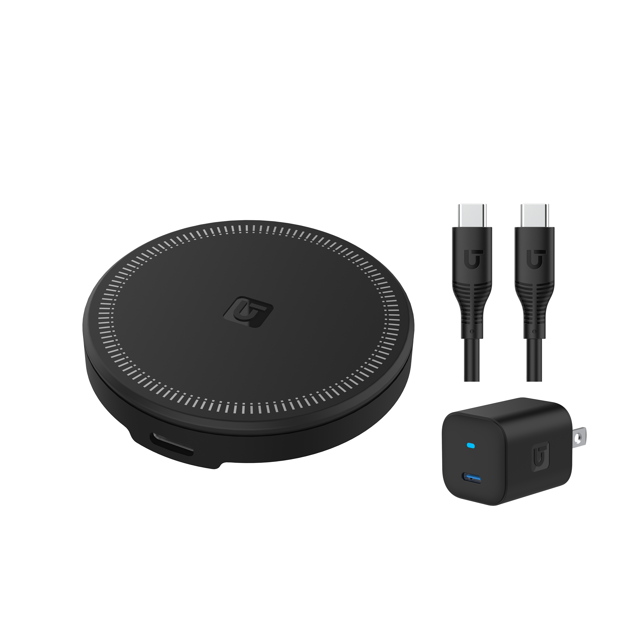 Utilitech L338WC006-CS-R Type C USB-A Wireless Charger 1-Port Smart Compatible