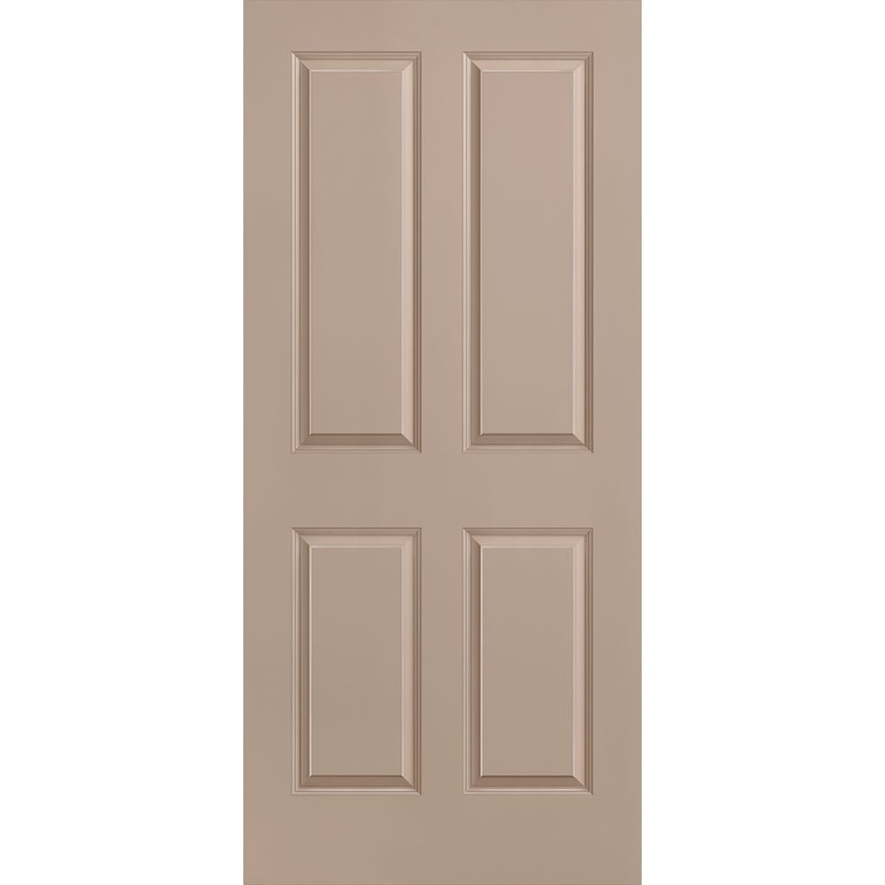 Masonite 1316427 Traditional 36-in x 80-in Sandpiper 4 panel square Smooth Solid core Prefinished Molded composite Slab Door