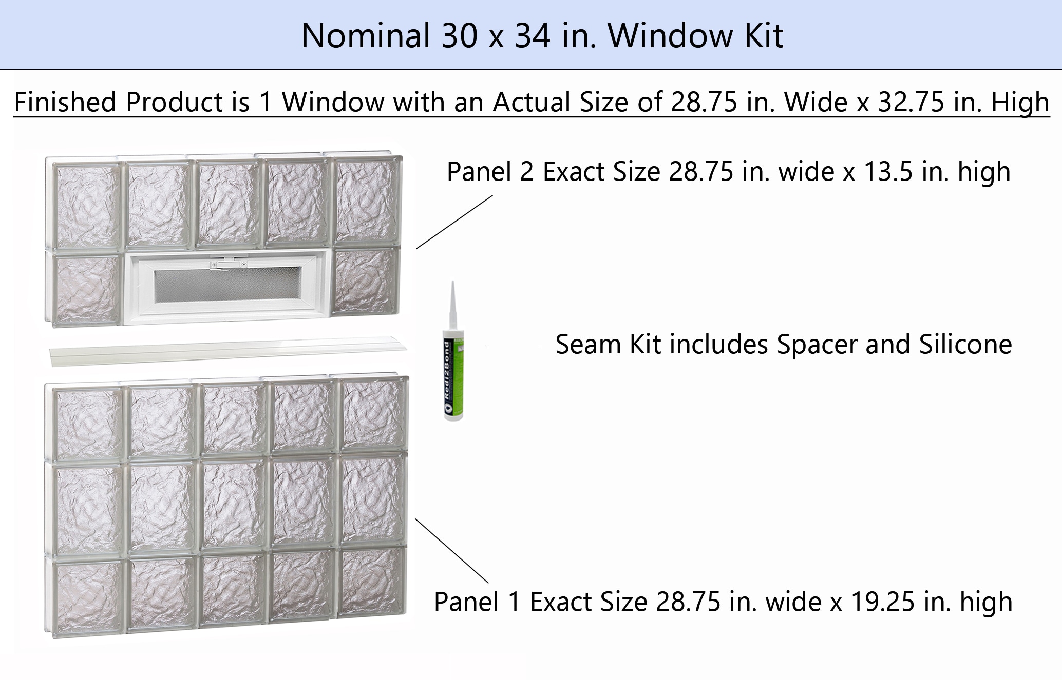 REDI2SET V3034IS Glass-Block-Windows - View #2