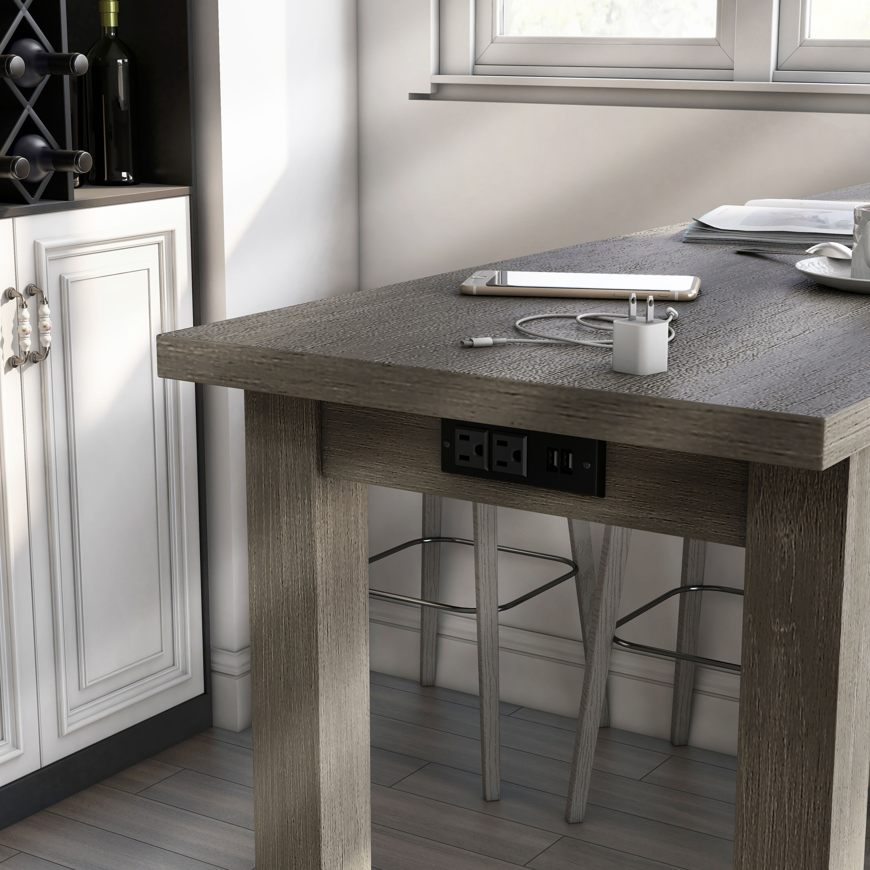 Furniture of America IDF-3474GY-PT-4PK Dining-Sets - View #9