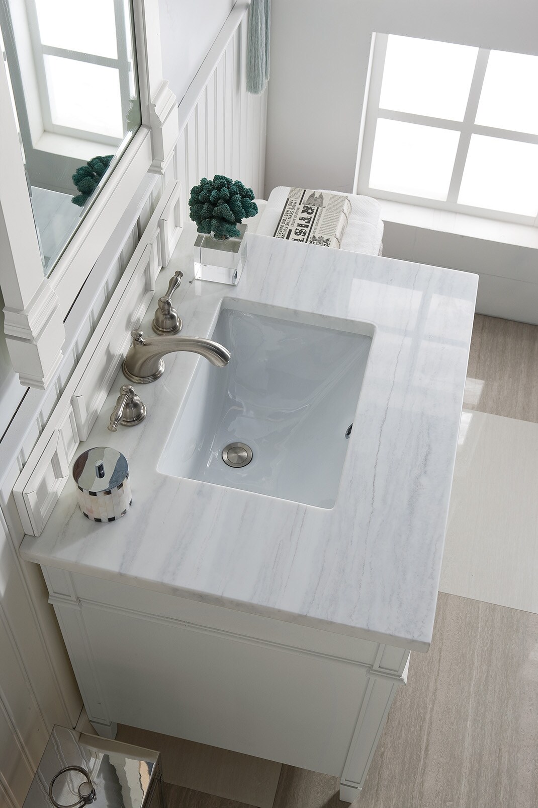 James Martin Vanities 655-V30-BW-3AF Bath-Vanity-Combo - View #2