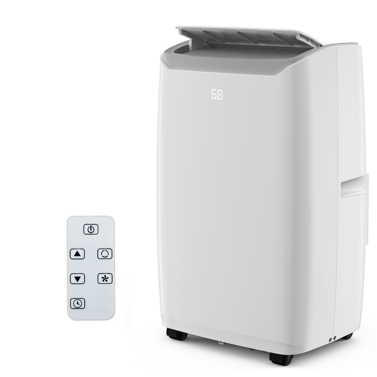 Qeetex FFF043 14000 BTU Portable Air Conditioners with Remote Control 3-in-1 Free Standing Cooling AC Unit with Fan  Dehumidifier Cools Room up to 750 sq.ft Smart/Sleep Mode3 SpeedAuto Swing24H Timer