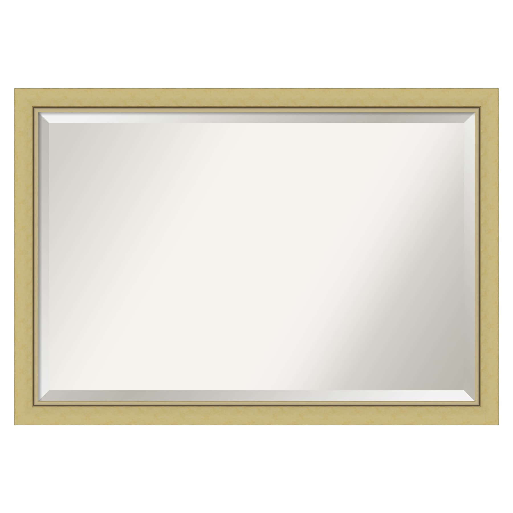 Amanti Art DSW4593636 Landon 39.38-Inches x 27.38-Inches Framed Rectangle Bathroom Vanity Mirror ( Glossy Gold )