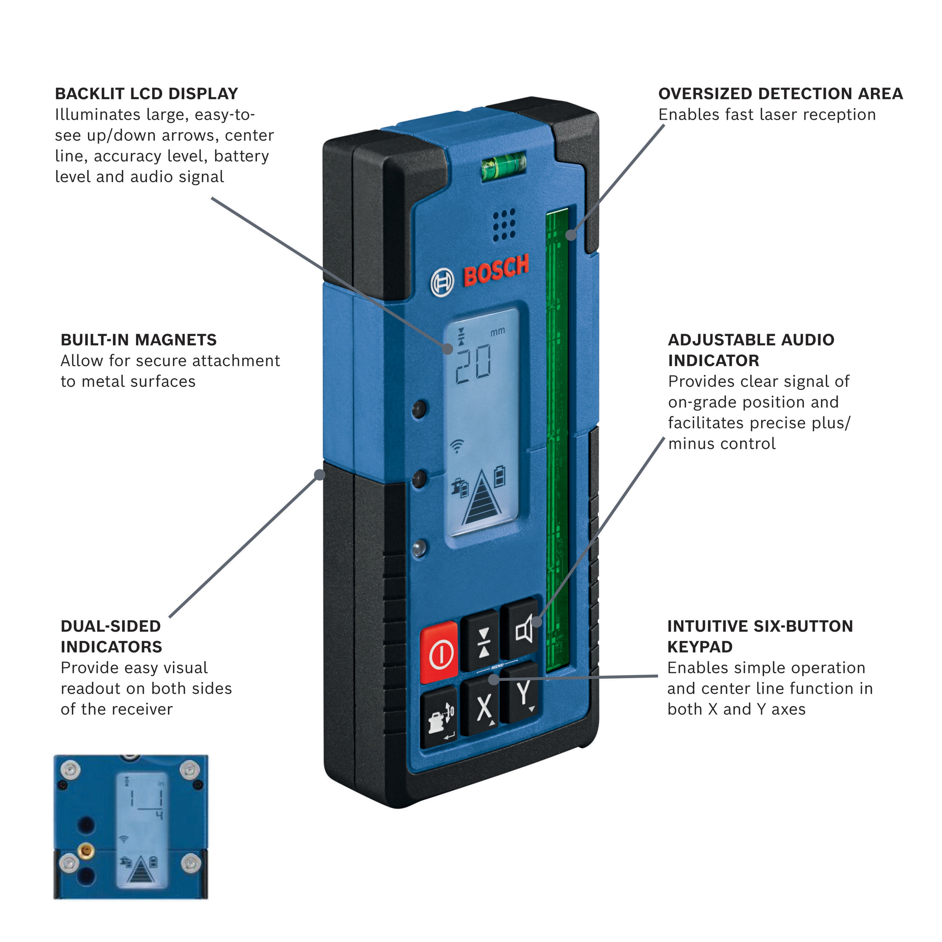 Bosch 2000-ft Red Beam Rotary Plastic Line Detector LR40G Sansujyuku sansujyuku.com