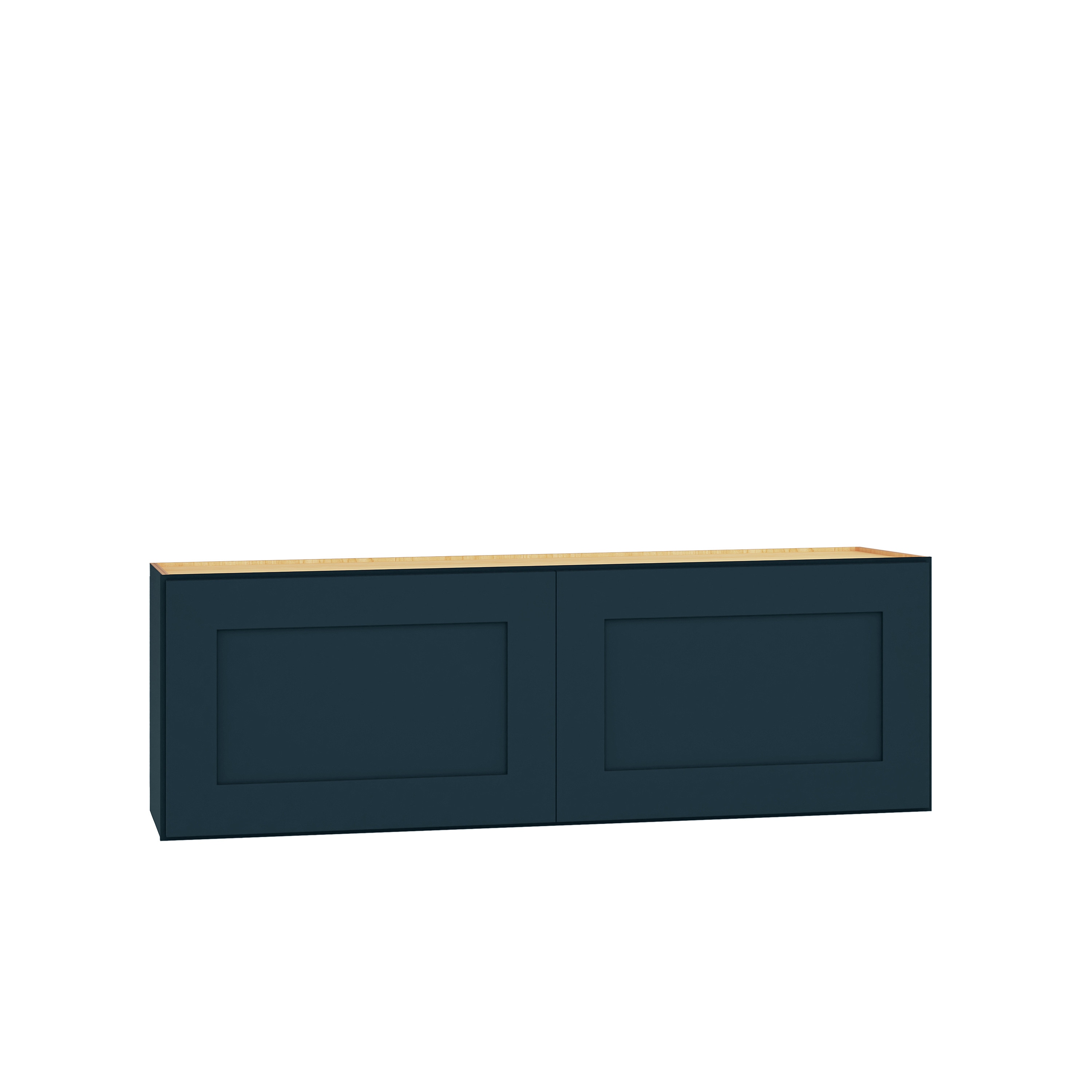 Diamond Express 330 W3612 Jamestown 36-in W x 12-in H x 12-in D Regatta Blue Wall Fully assembled Plywood Cabinet (Recessed Panel Shaker)