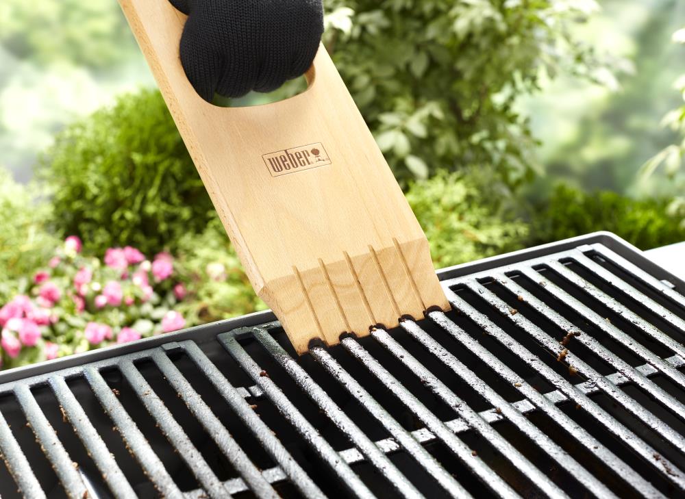 Premium BBQ Scraper for Grill with Great Gift Box - Bristle Free Brush  Cleaner Alternative - Bamboo Wood