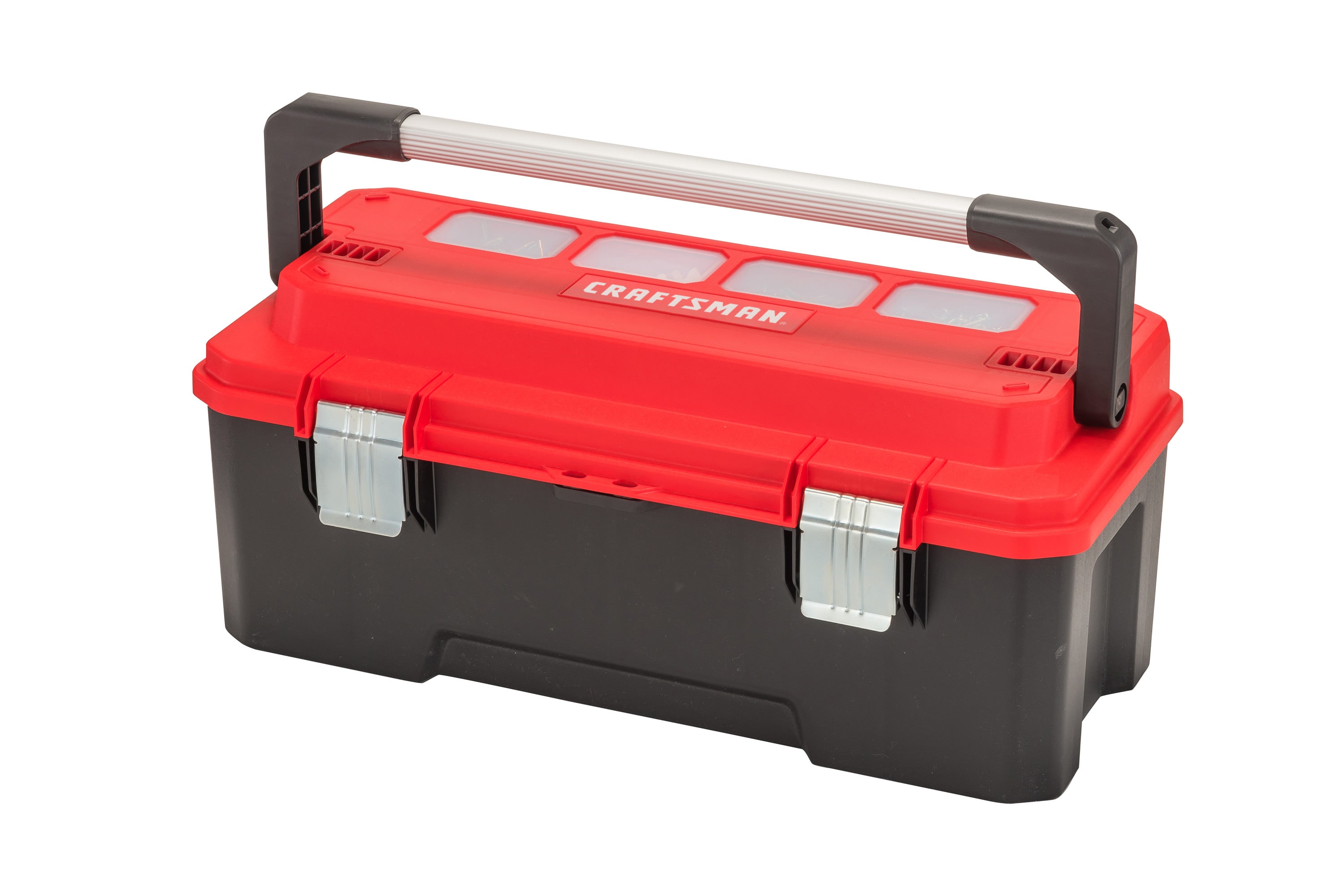 CRAFTSMAN Pro 26-in Red Plastic Lockable Tool Box