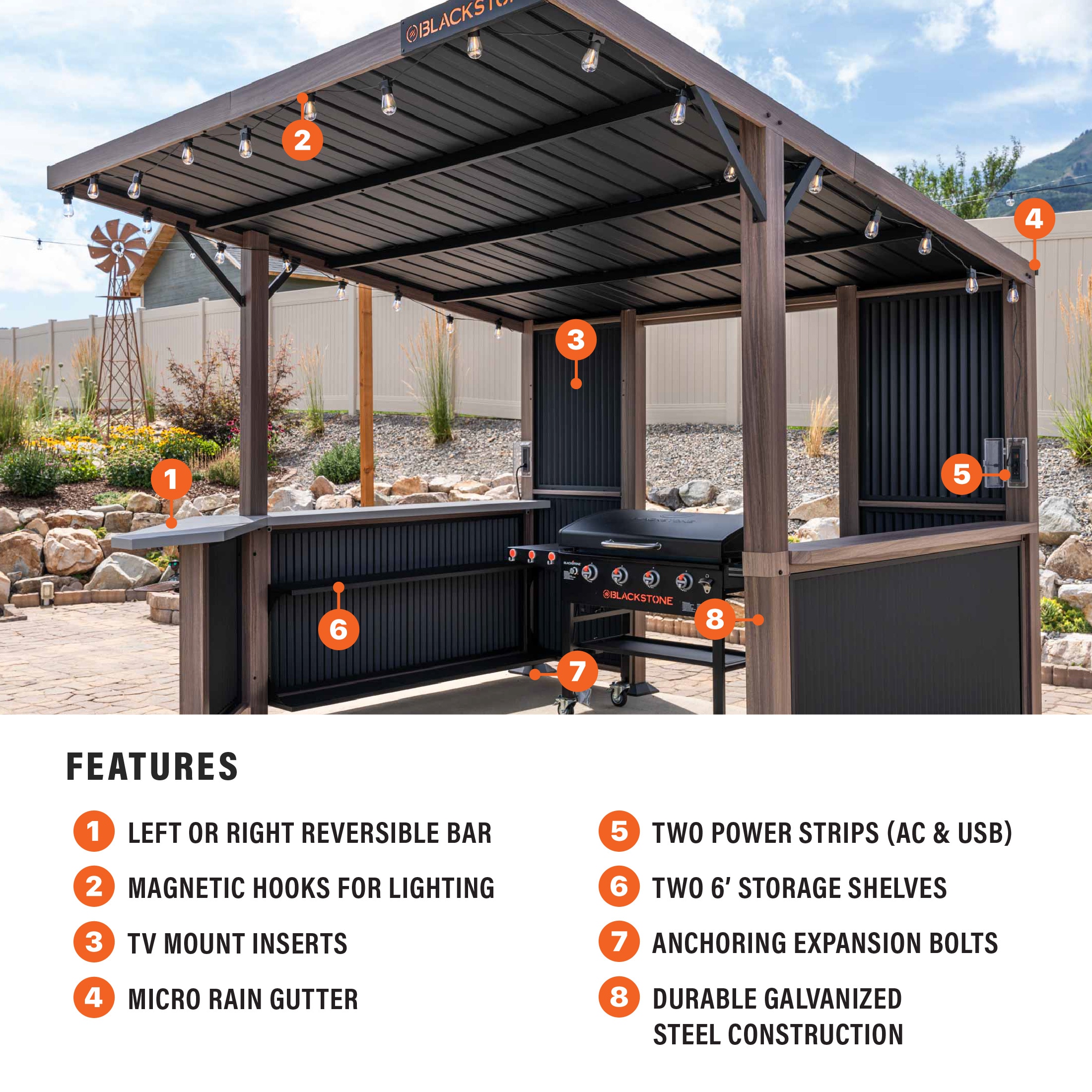 Blackstone 6000 Wood-Resin-Gazebos - View #3