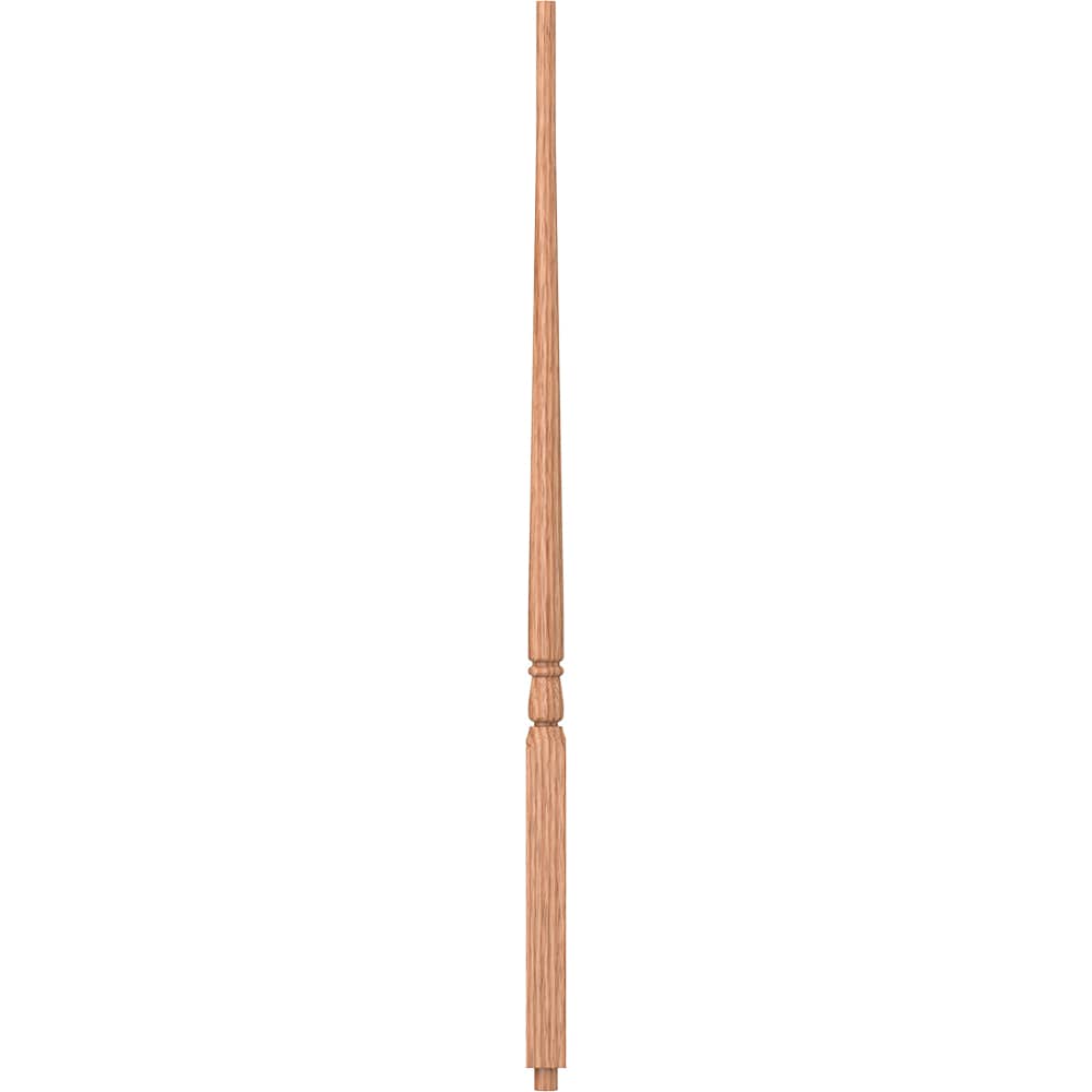 L.J. Smith Stair Systems S-5015-O 34 34-in x 1.25-in Unfinished Red Oak Pin Top Stair Baluster