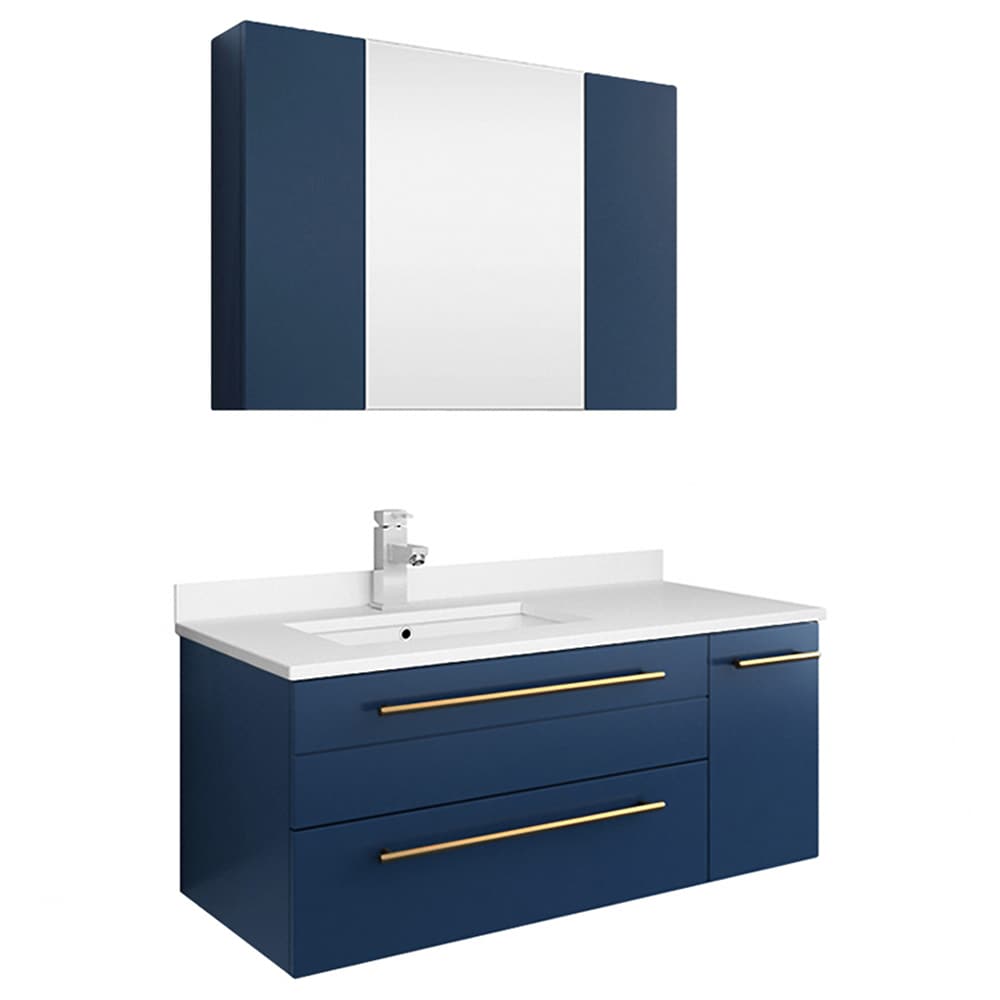Fresca FVN6136RBL-UNS-L Bath-Vanity-Combo - View #2