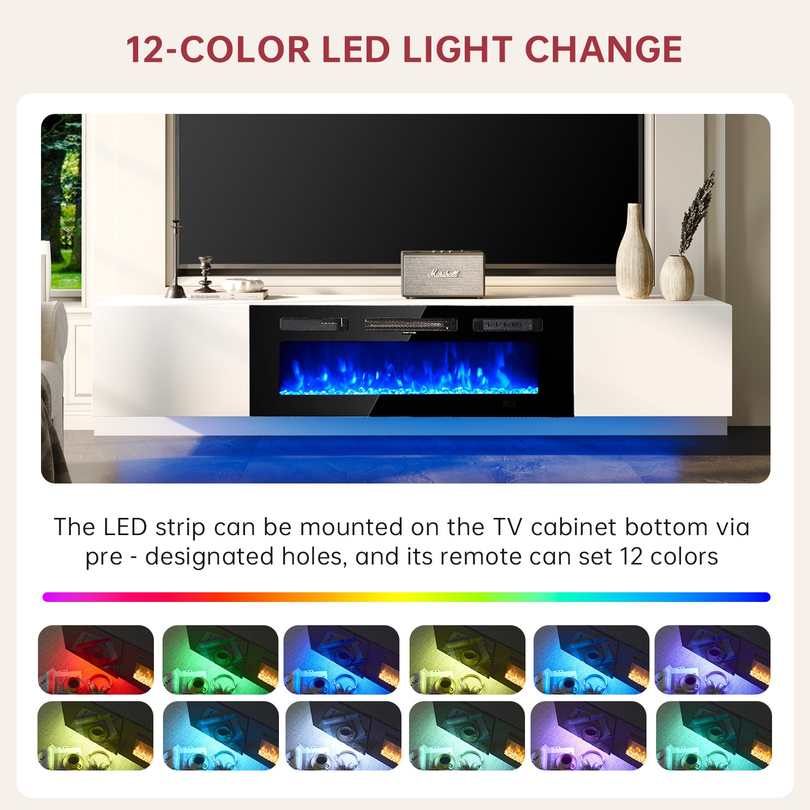 AOXUN AX-30270W Electric-Fireplaces - View #4