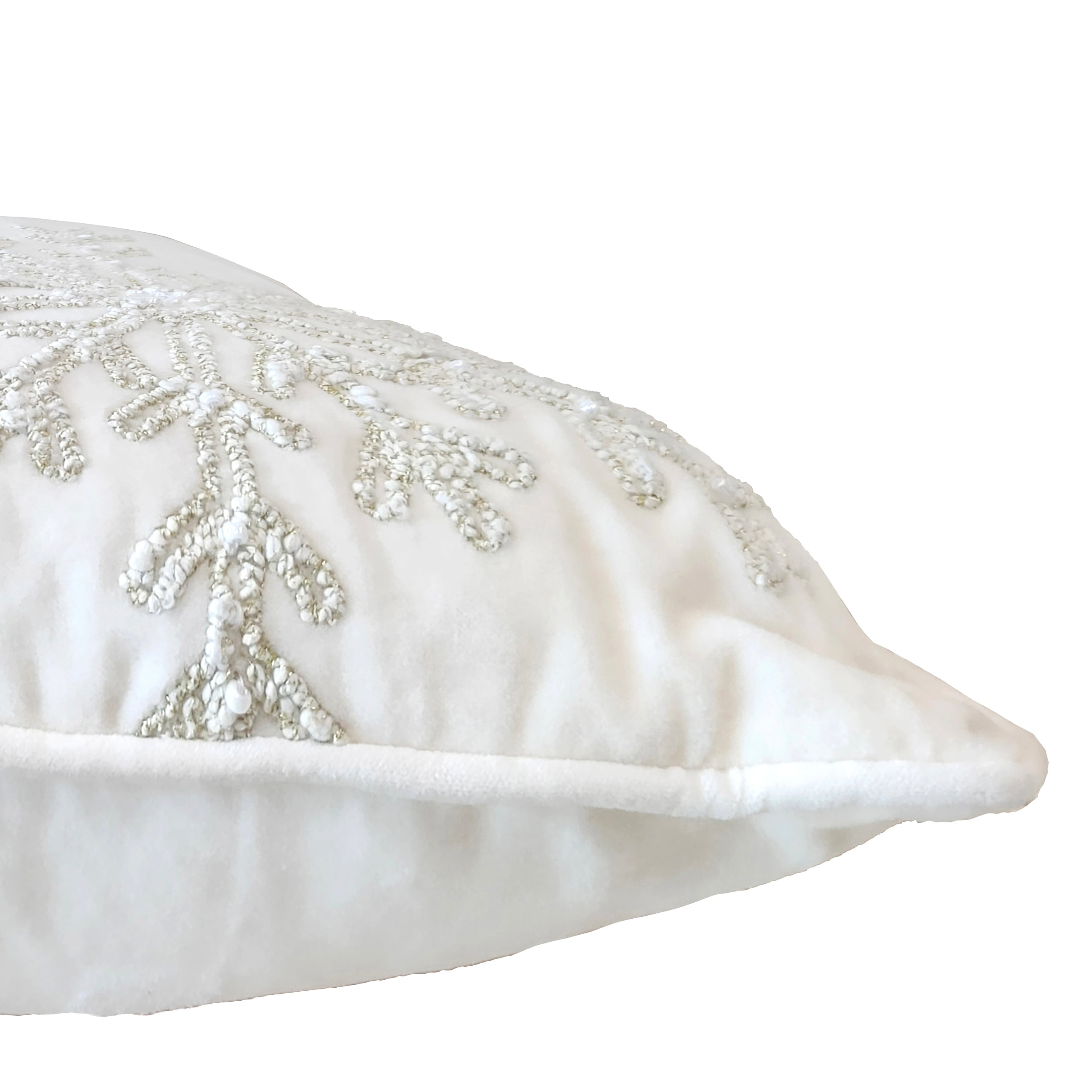 Holiday Living 18 in Pillow White Snowflakes Christmas Decor in the Throw Pillows department at Lowes