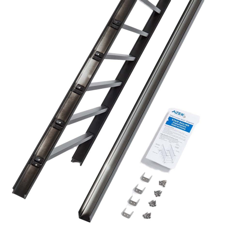 TimberTech AZTIX36UNSP6B Impression Rail Express 6-ft Black Painted Stair railing Kit