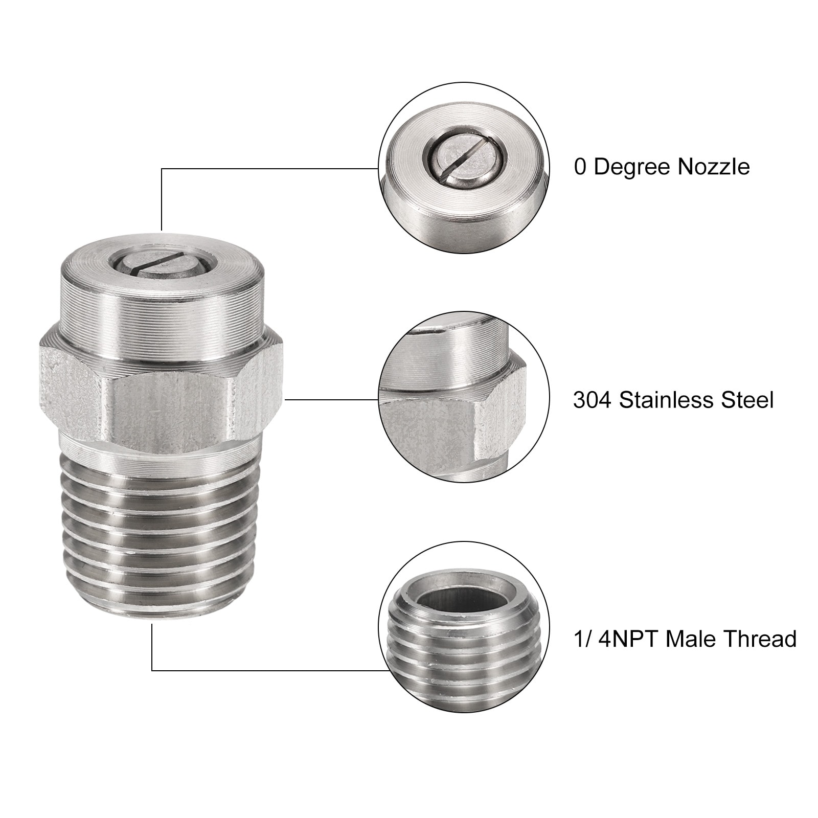 Unique Bargains S26020300UX1734 Pw-Nozzles-And-Swivels - View #3