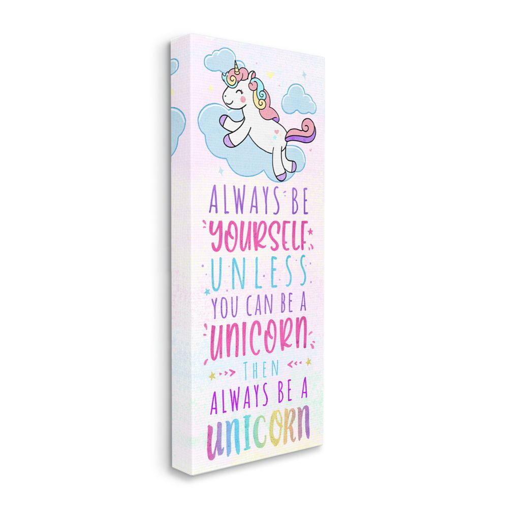 Always Be Yourself Unless You Can Be a Unicorn Decorative WOOD Wall Art