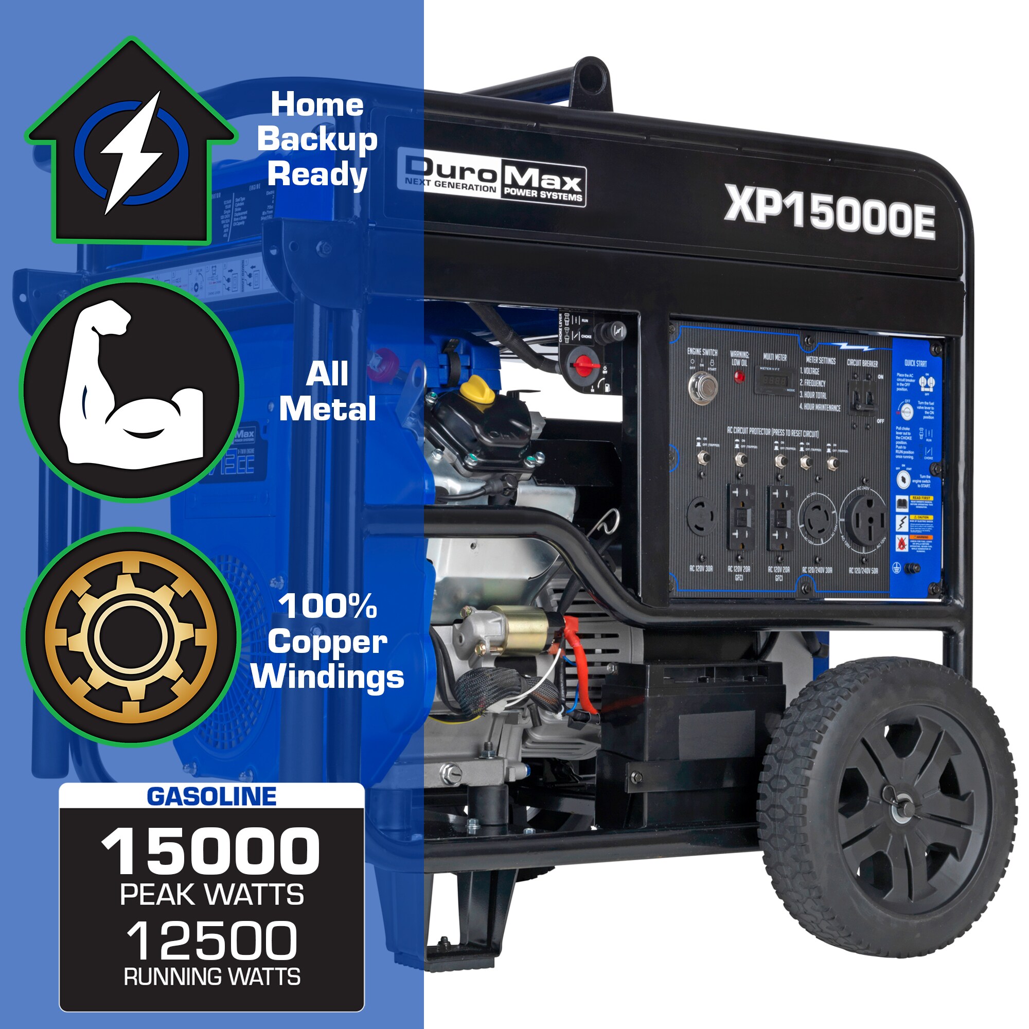 DuroMax XP15000E Portable-Generators - View #3