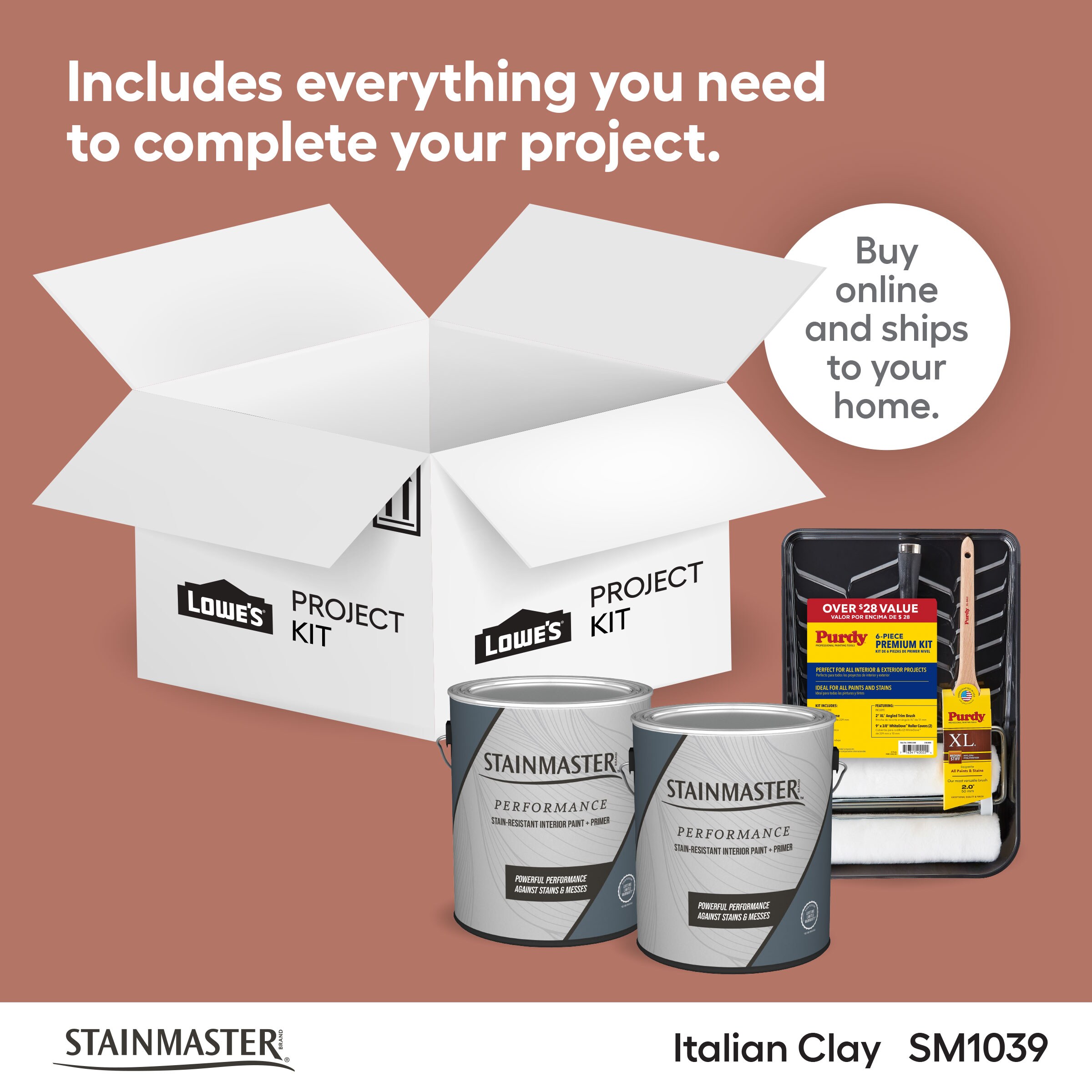 Shop STAINMASTER Pumice Stone Paint Project Kit at