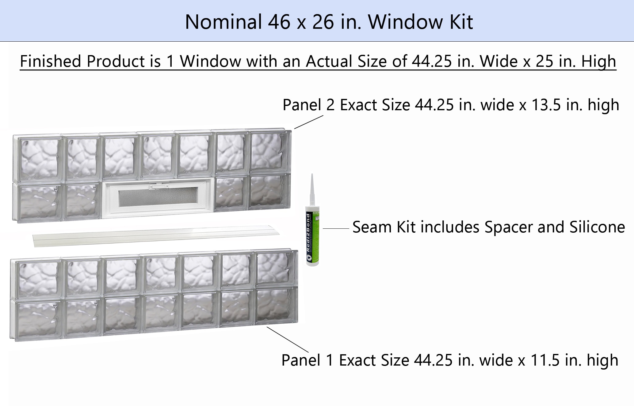 REDI2SET V4626DC Glass-Block-Windows - View #2