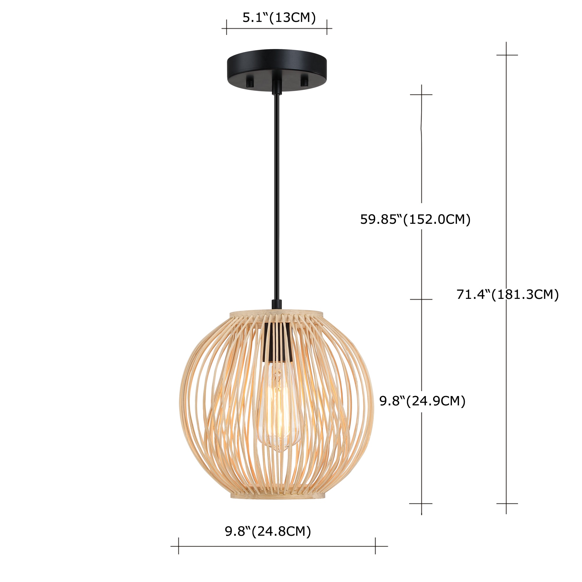 Hukoro FL01946-PD-WD Pendant-Lights - View #2