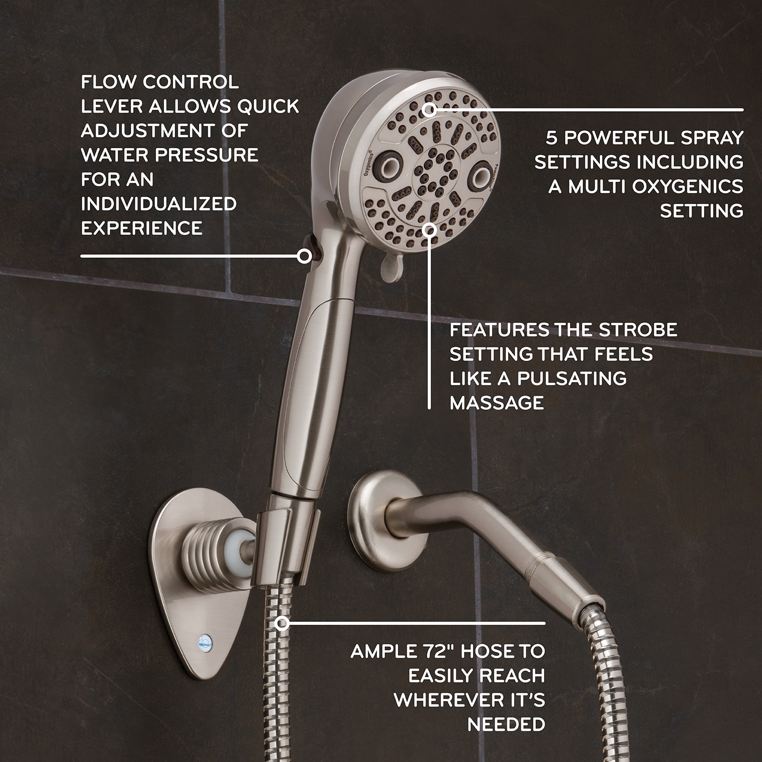 Oxygenics 87464 Fixed-Showerhead - View #2