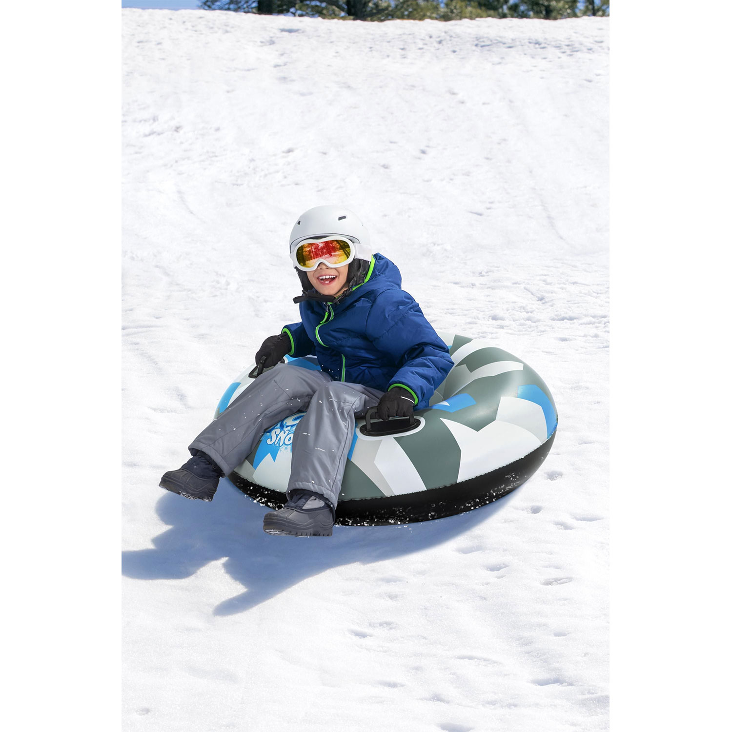 Xunnanhe Skiing Ring Snow Sled Tire Tube for for Kids and Adults Outdoor Sports Inflatable Snow Tube 39/47 Inch 