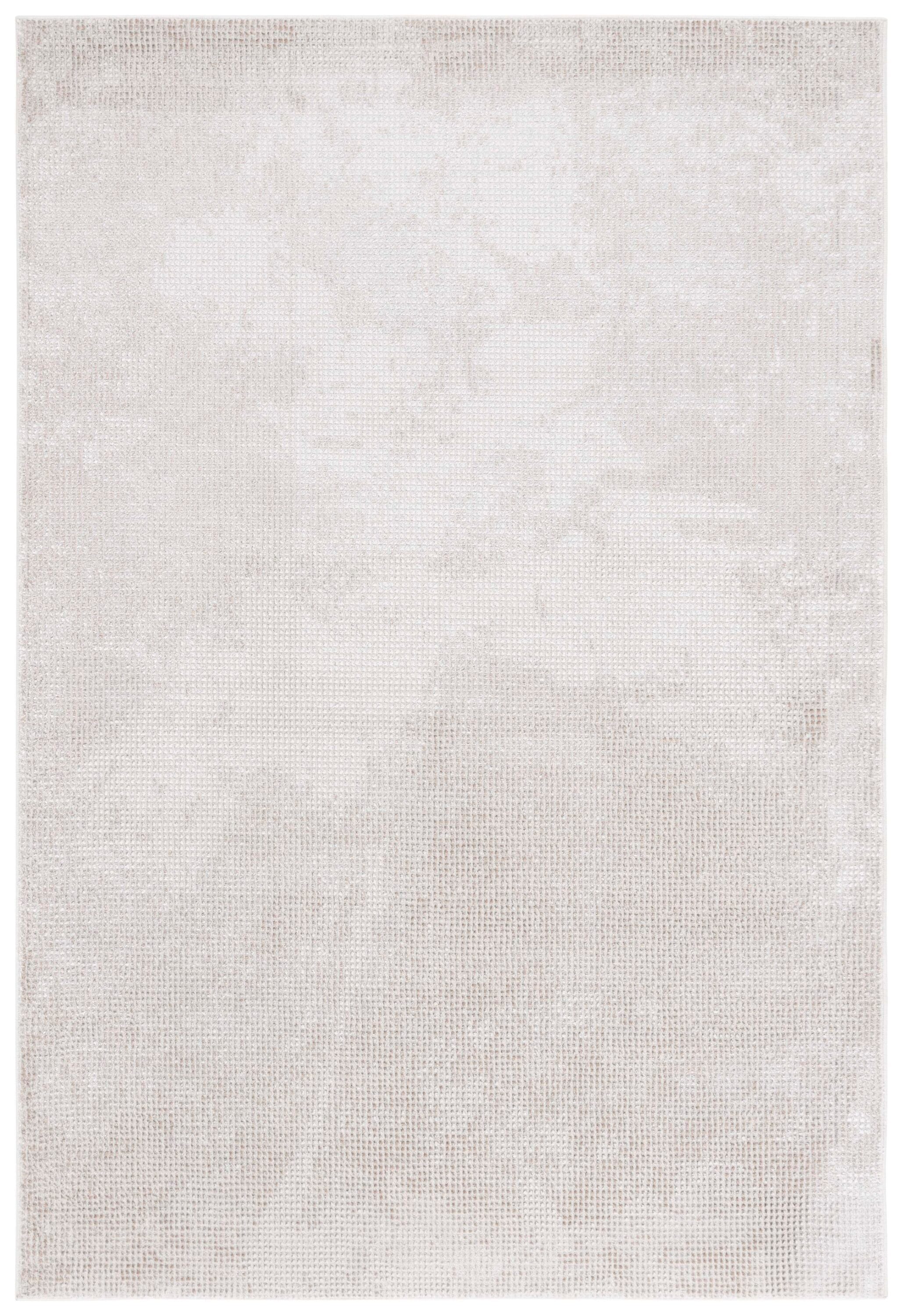 Safavieh HAN118E-5 5 x 8 (ft) Polyester/Polypropylene Taupe/Gray Rectangular Indoor Solid Mid-Century Modern Area rug