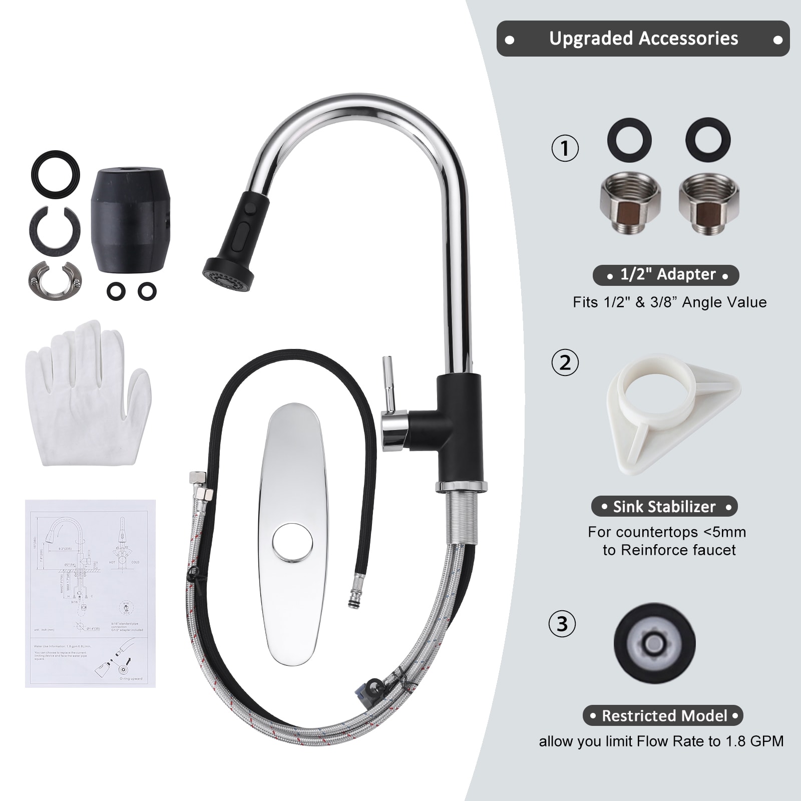 WOWOW VG2312601CB-LW Kitchen-Faucets - View #7