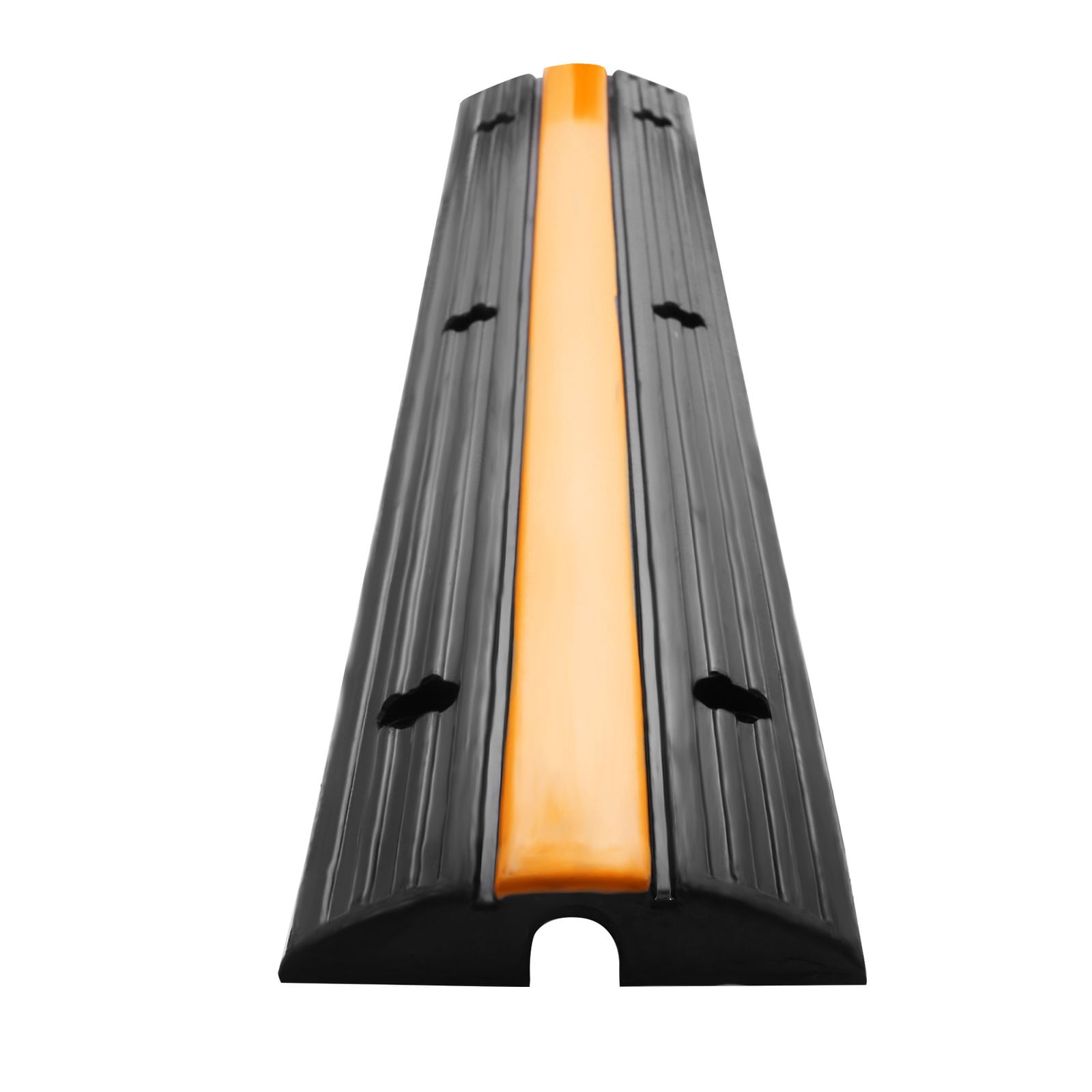 GIVIMO 4-Pack 1-Channel Heavy-Duty Rubber Cable Protector Ramps with 22046-lb Load #LW047GIVSS083