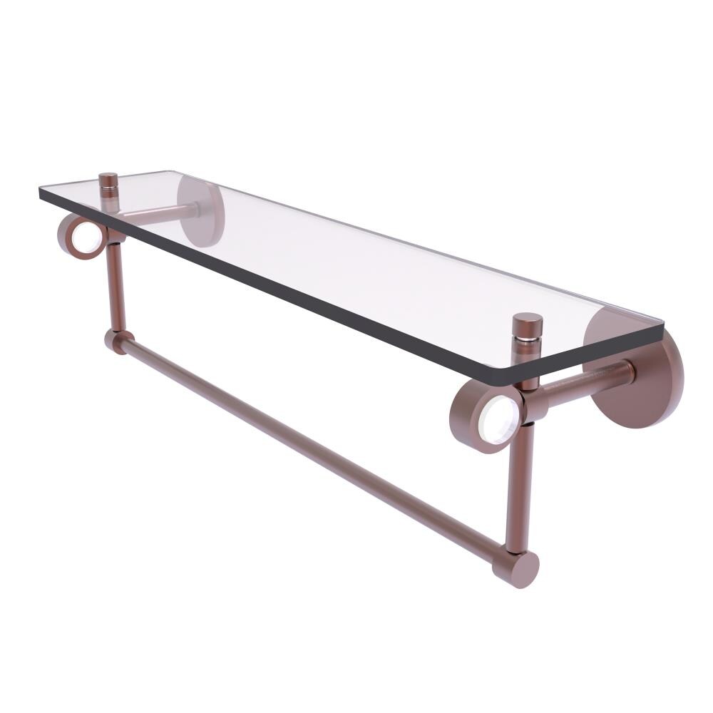 Allied Brass CV-1TB-22-CA Clearview Antique Copper Wall mount Bathroom Shelf ( 22-in x 6.2-in x 5-in )