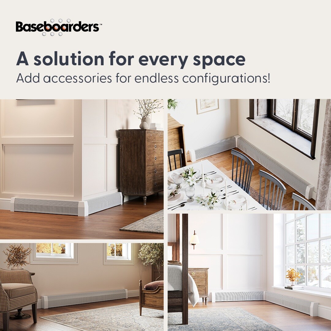 Baseboarders BB001-48-WHT Baseboard-Heater-Covers - View #7