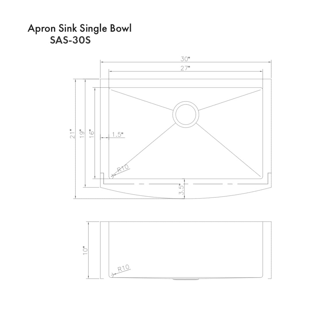 ZLINE KITCHEN & BATH SAS-30S Kitchen-Sinks - View #9