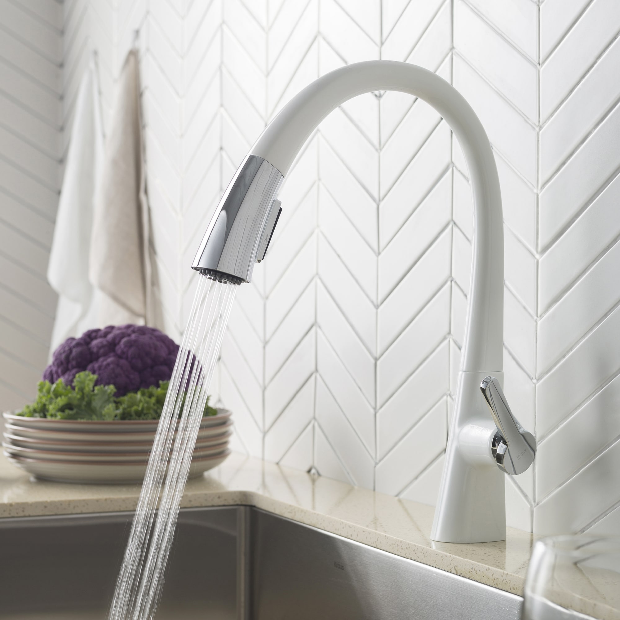 Kraus KPF-1673CHWH Kitchen-Faucets - View #8